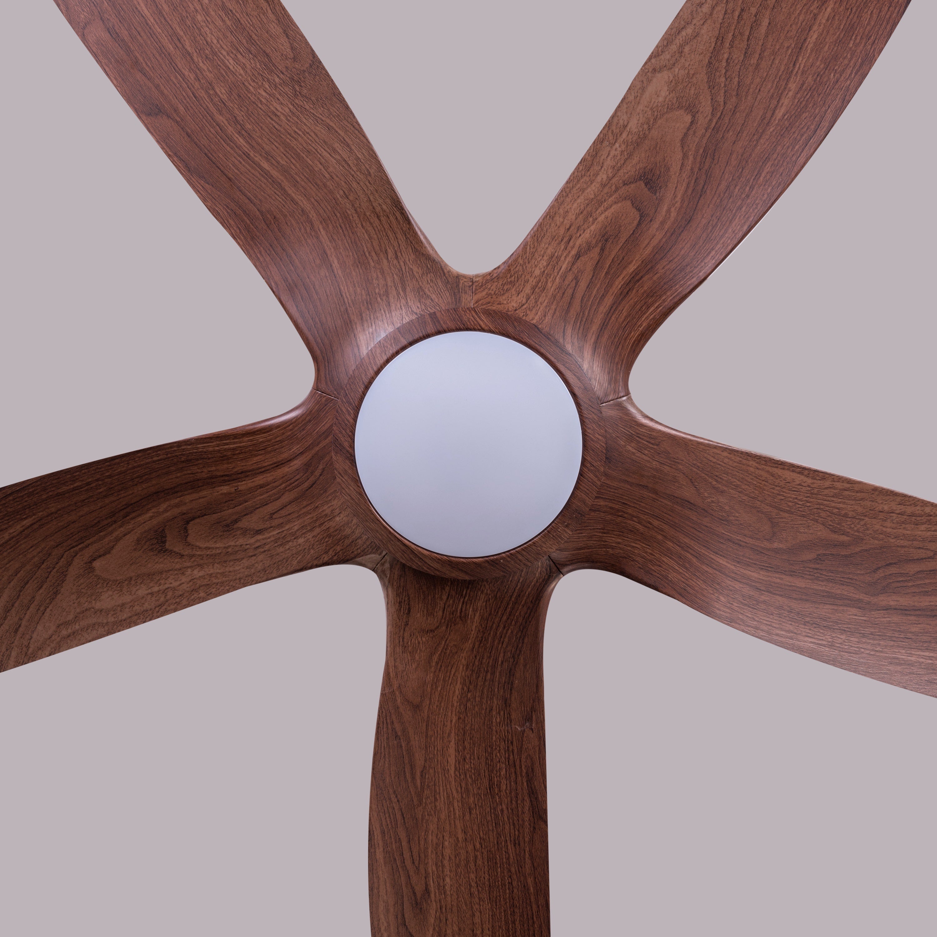 Revisited (152 cm Span, Walnut Finish Metal Body, Walnut Finish ABS Blades) Dimmable LED With Remote Control Ceiling Fan