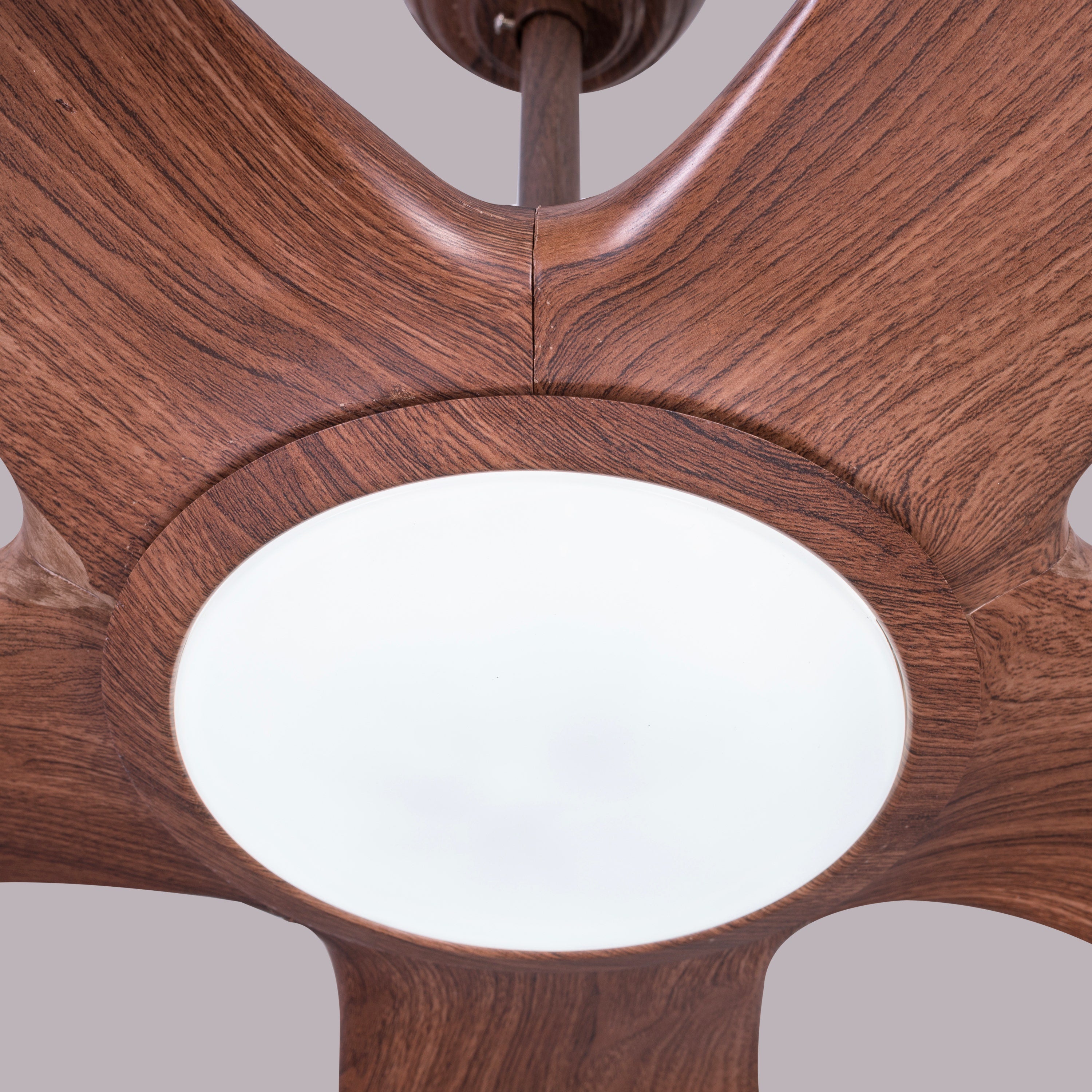 Revisited (152 cm Span, Walnut Finish Metal Body, Walnut Finish ABS Blades) Dimmable LED With Remote Control Ceiling Fan