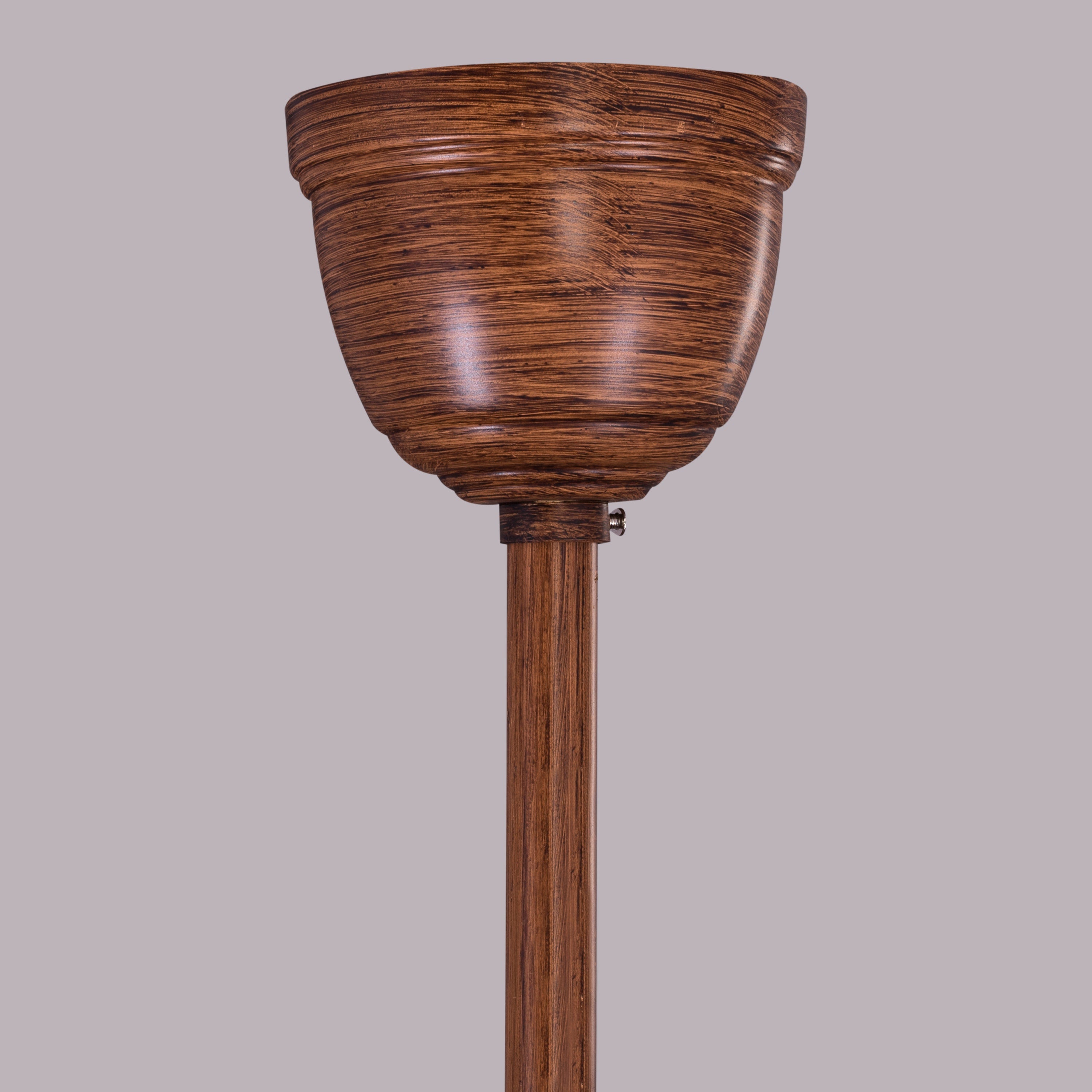 Monday Miracle (168 cm Span, Teak Finish Metal Body, Teak Finish ABS Blades) 3 Color LED With Remote Control Ceiling Fan