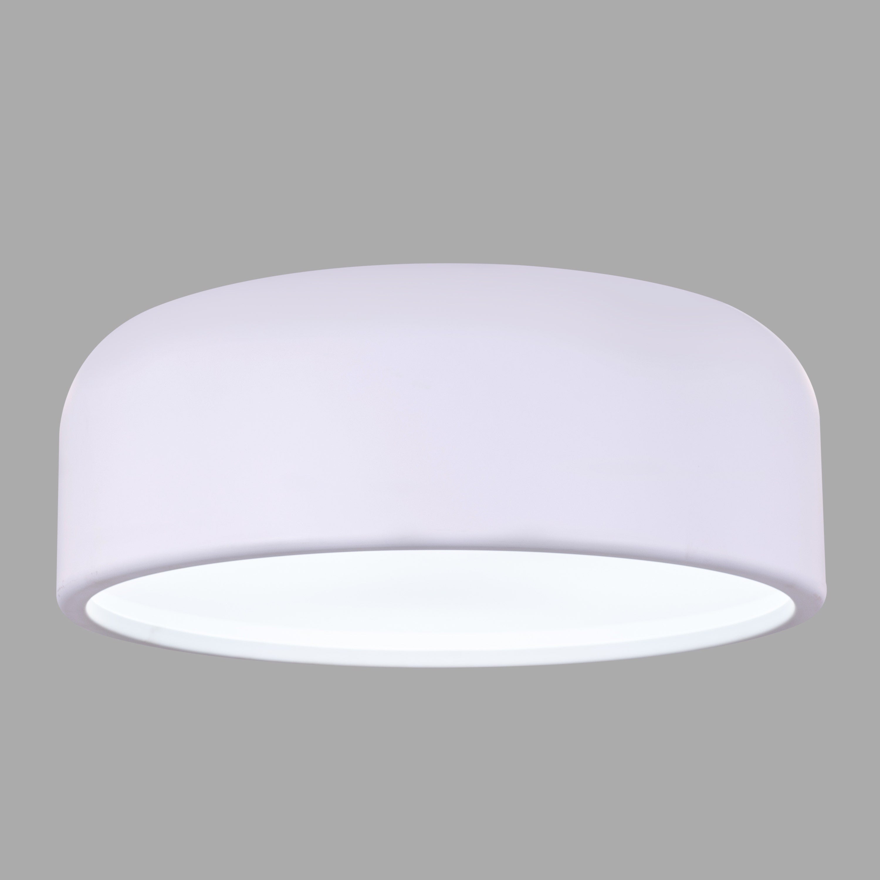 Artistic (14", White, Smart LED) Ceiling Light (3 Smart LED Bulbs Included)