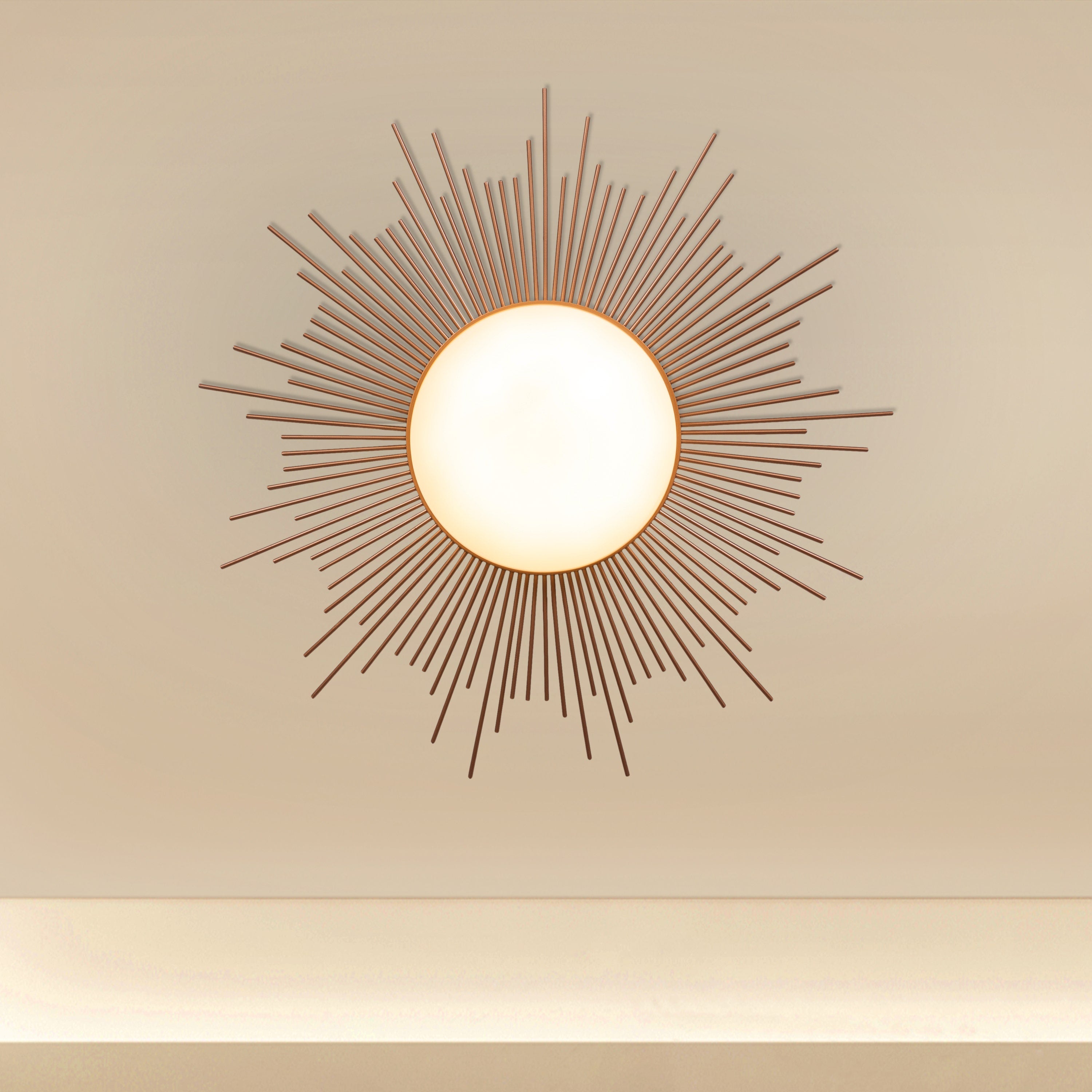 Sunshine (Gold, 3 Color LED) Ceiling Light