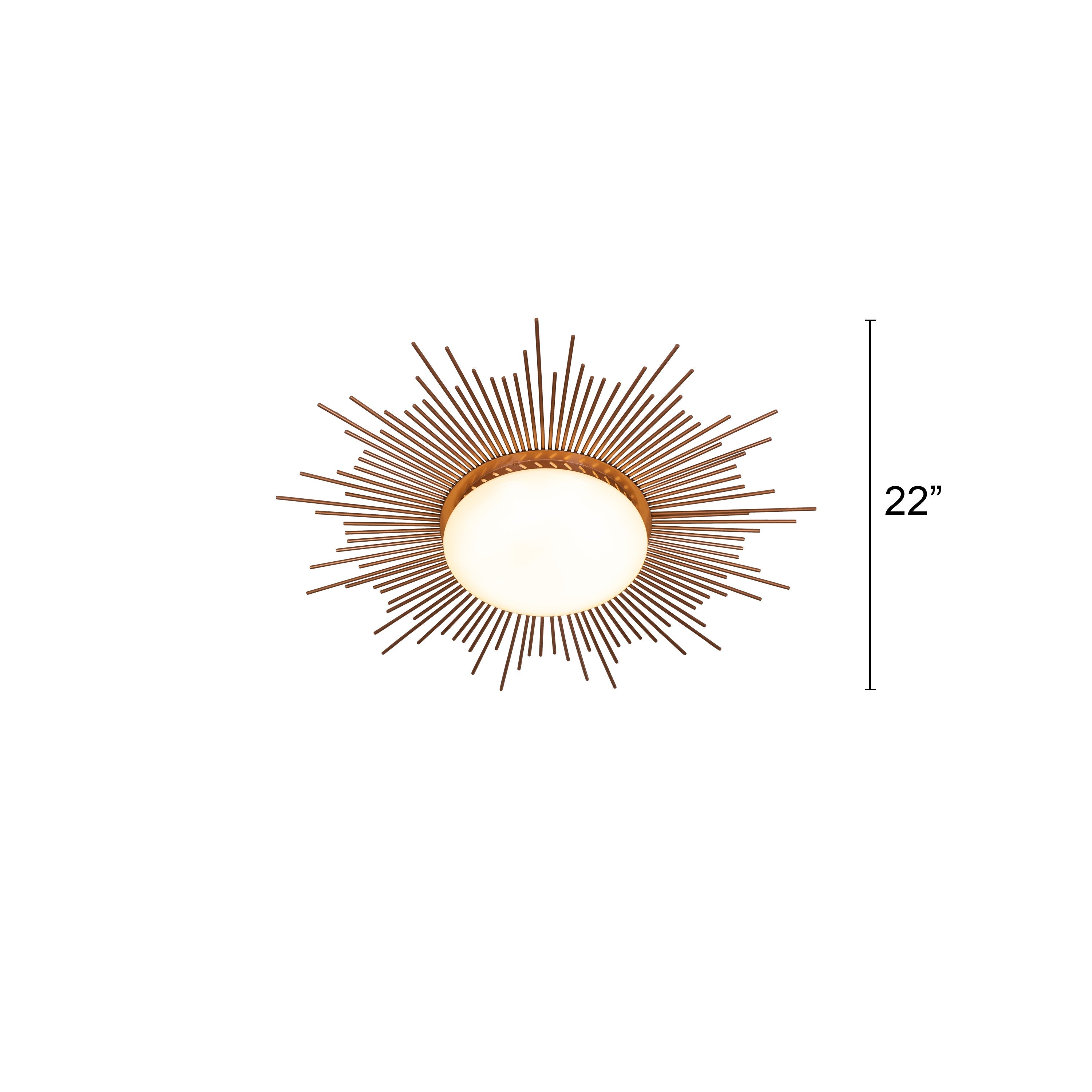 Sunshine (Gold, 3 Color LED) Ceiling Light