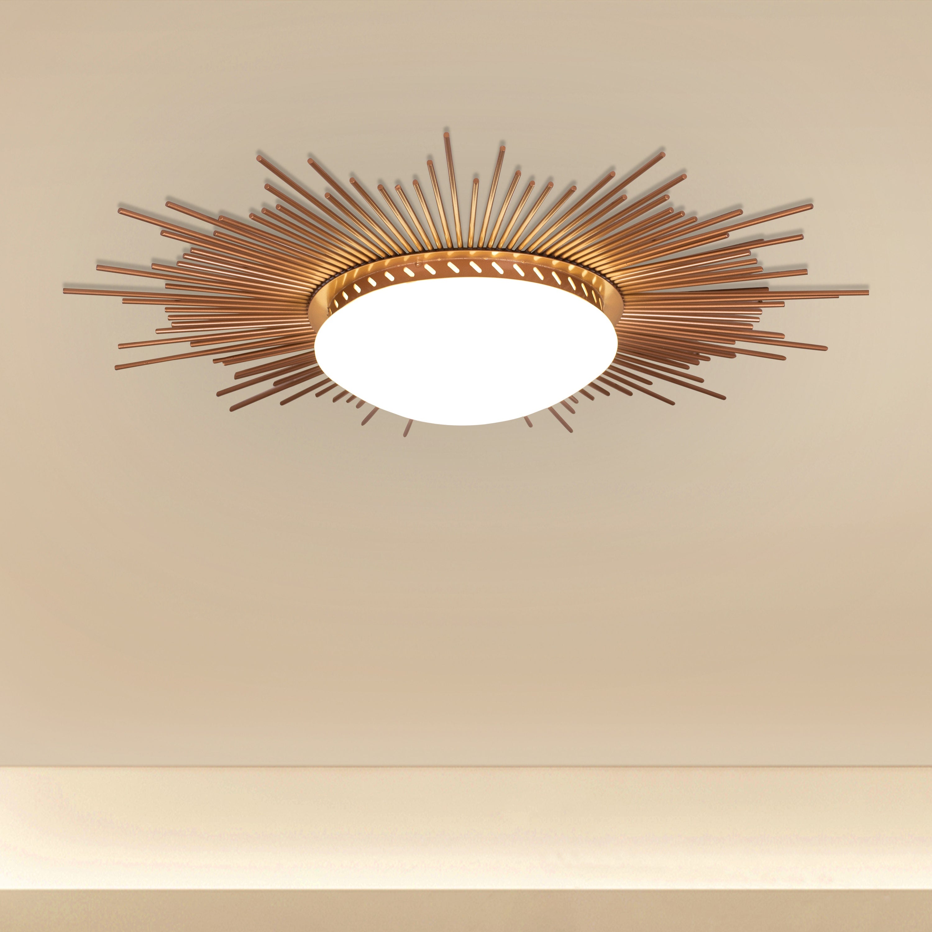 Sunshine (Gold, 3 Color LED) Ceiling Light