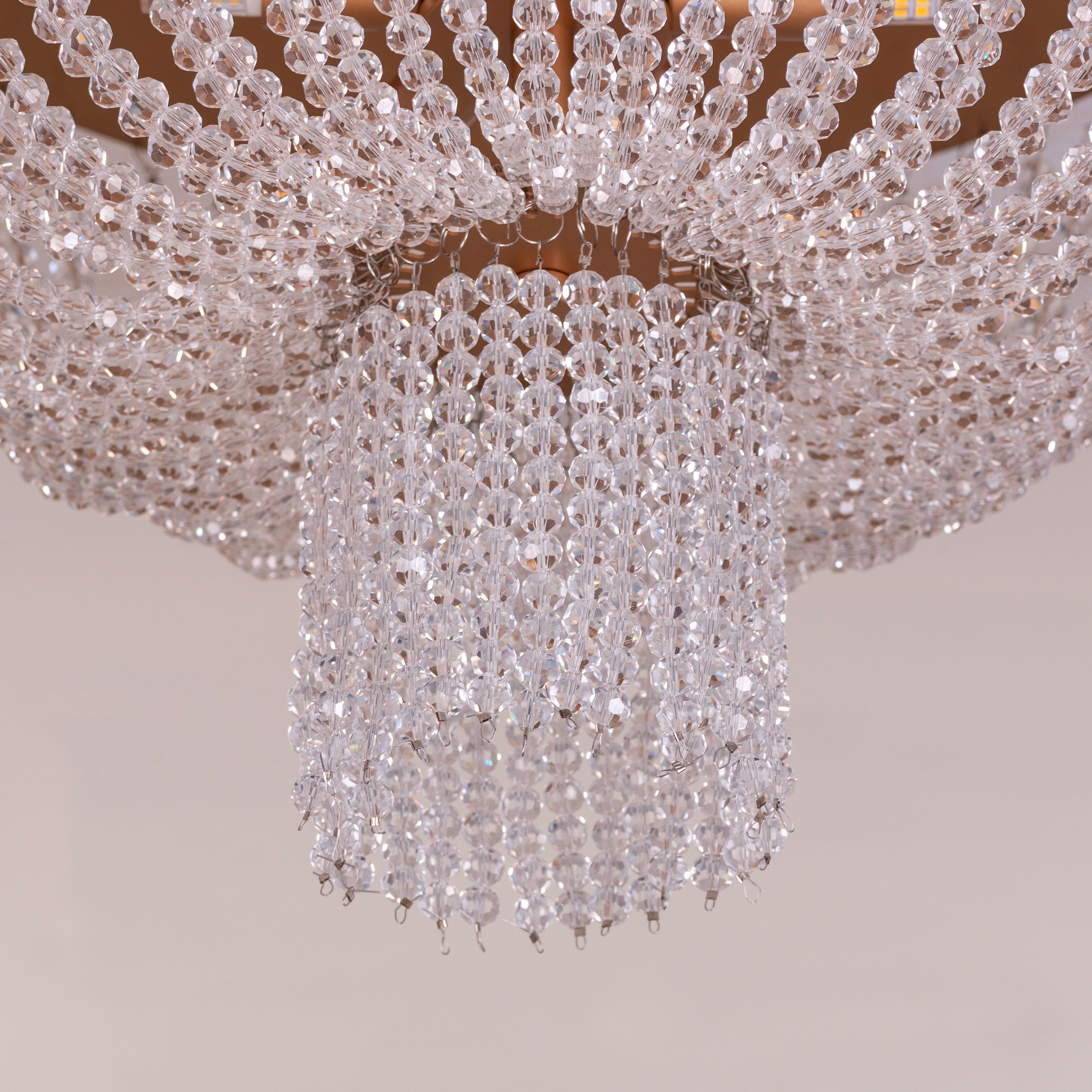 Warm Embrace (Gold) Crystal Ceiling Light
