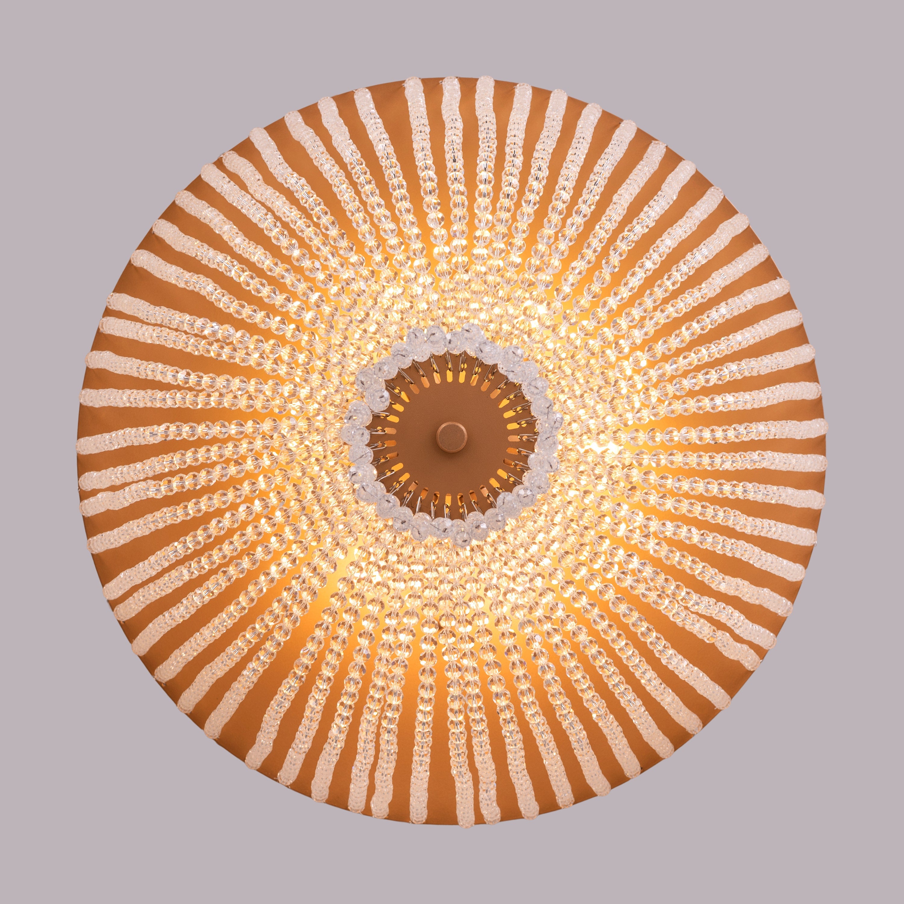 Warm Embrace (Gold) Crystal Ceiling Light