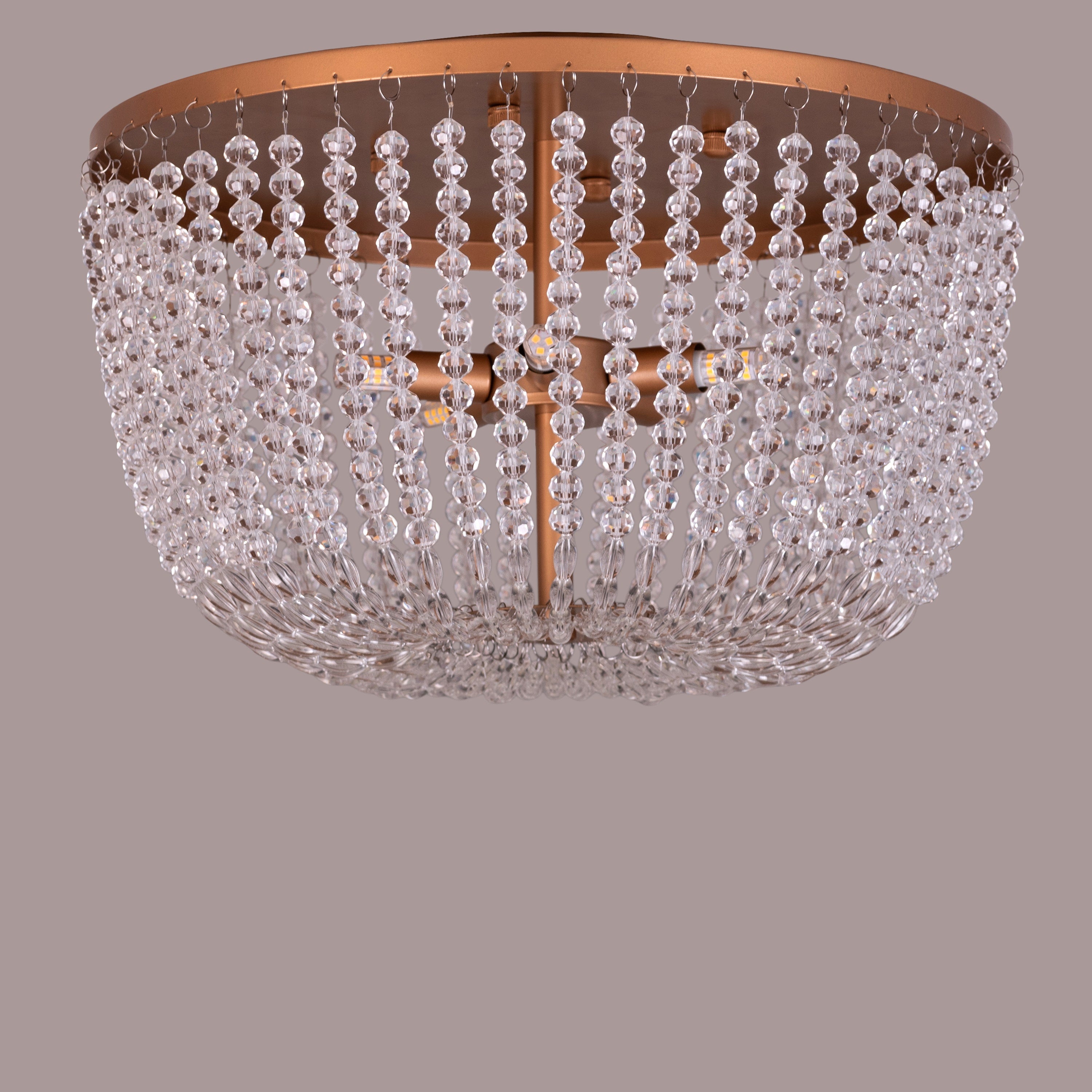 Embraced (Gold) Crystal Ceiling Light