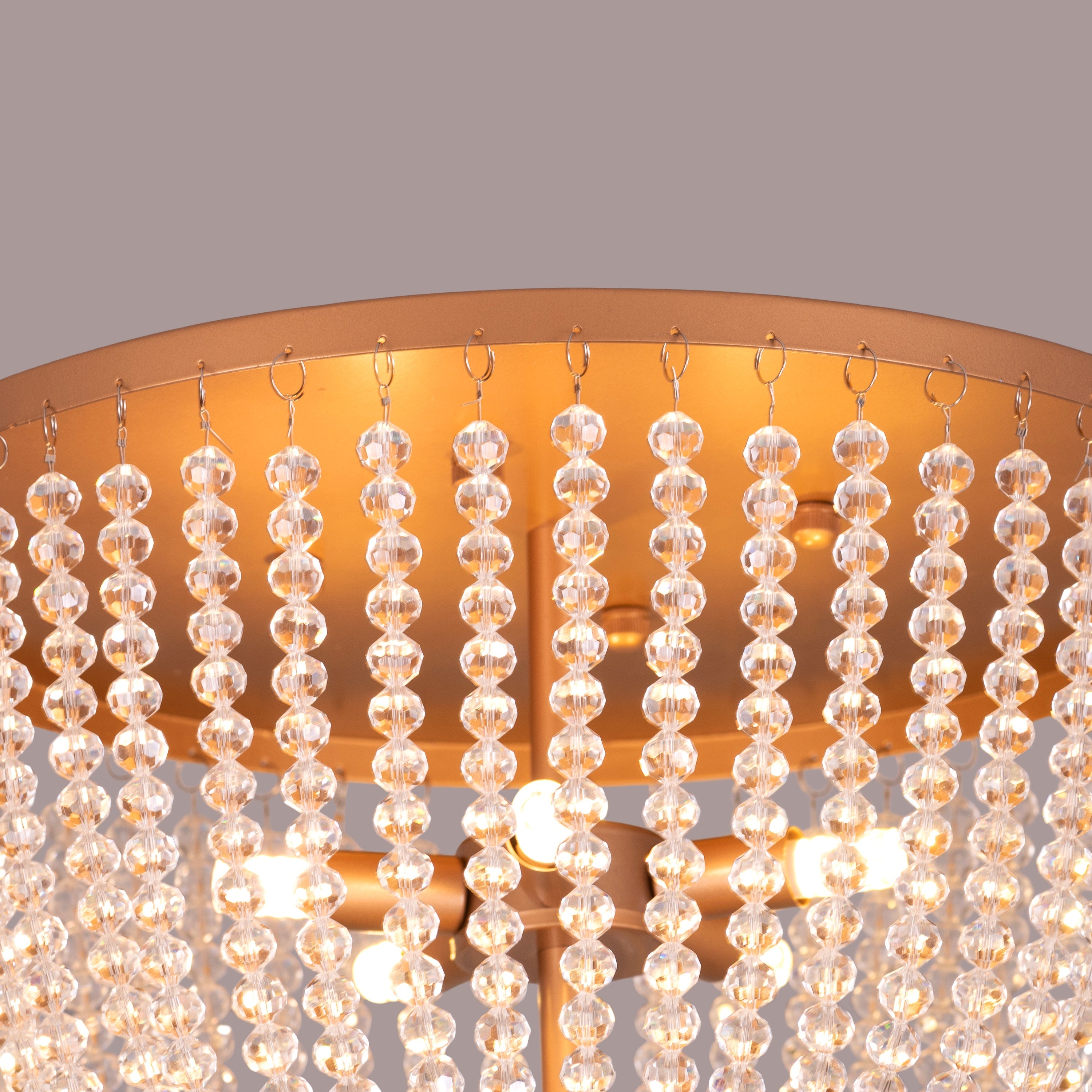 Embraced (Gold) Crystal Ceiling Light
