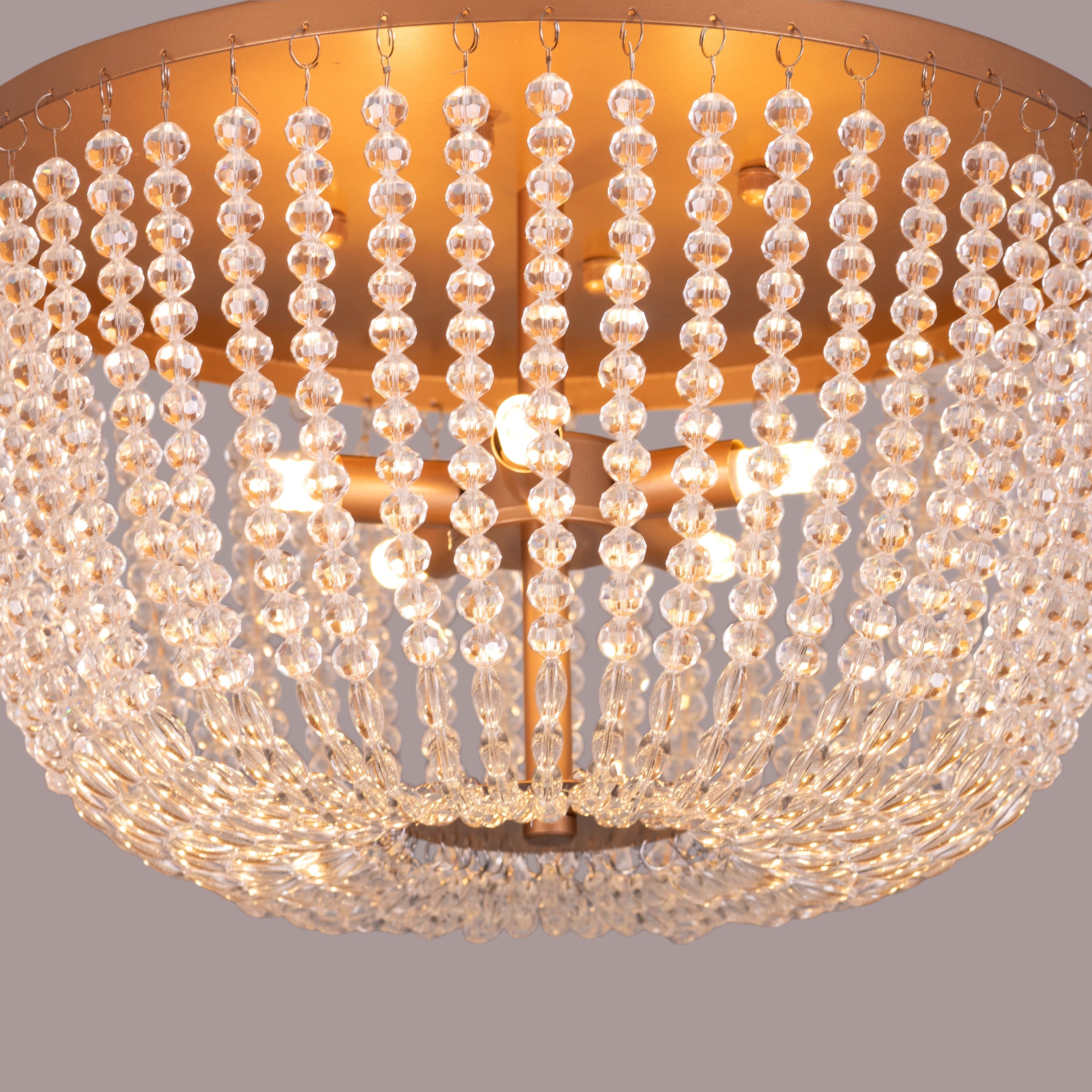 Embraced (Gold) Crystal Ceiling Light