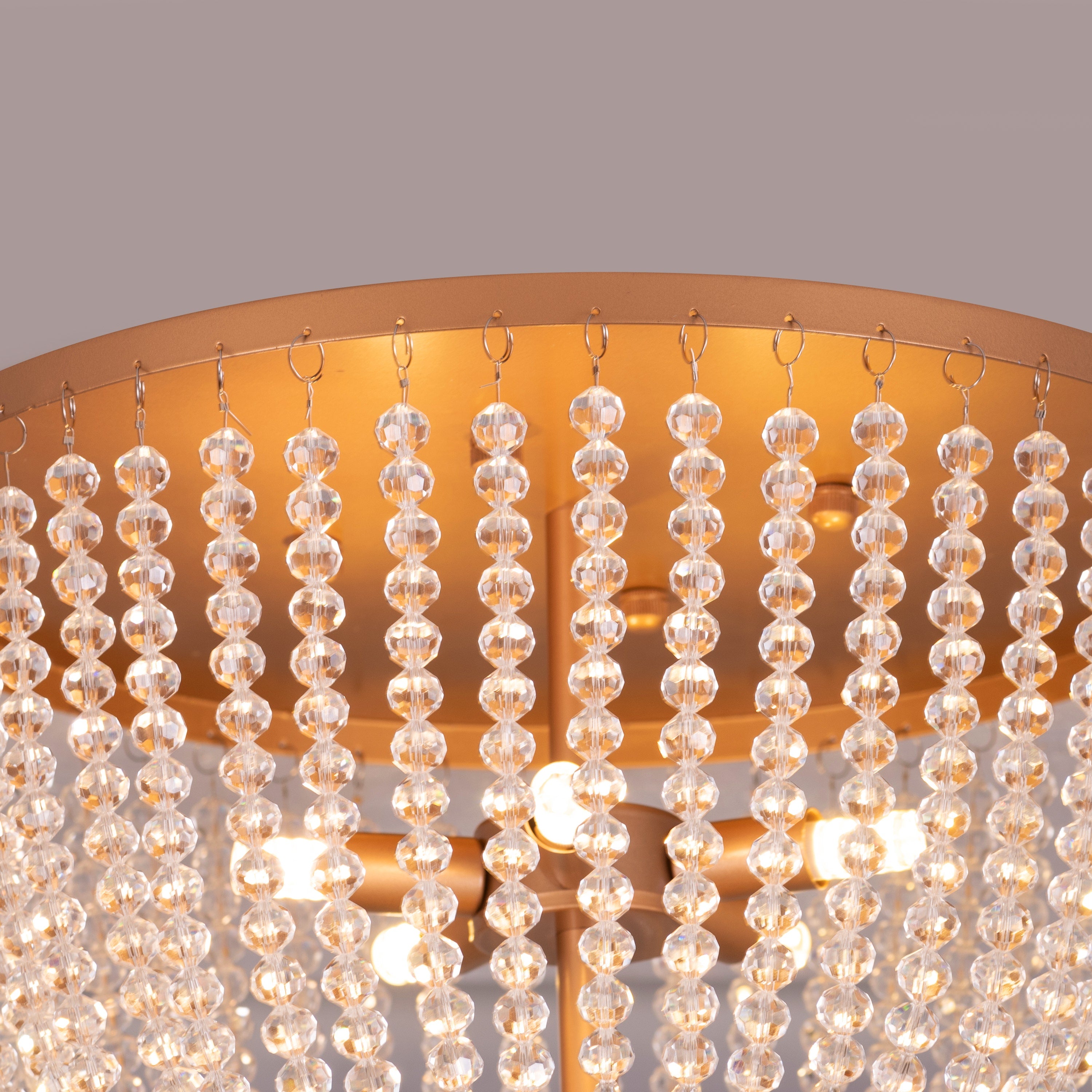 Embraced (Gold) Crystal Ceiling Light