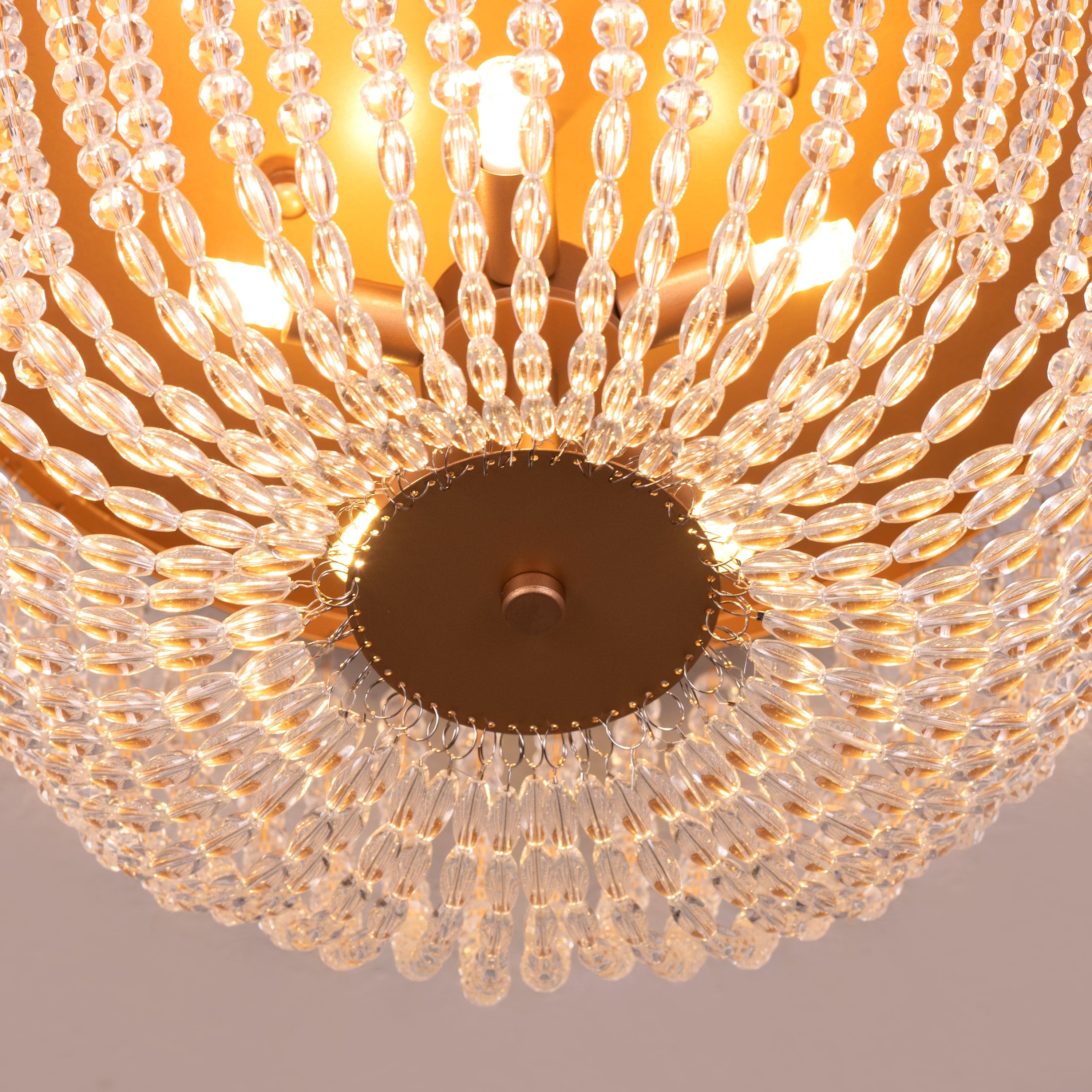 Embraced (Gold) Crystal Ceiling Light
