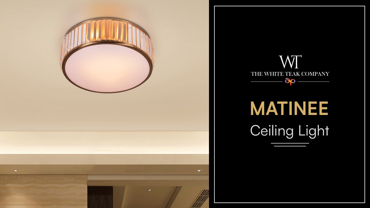 Matinee (Gold) Crystal Ceiling Light