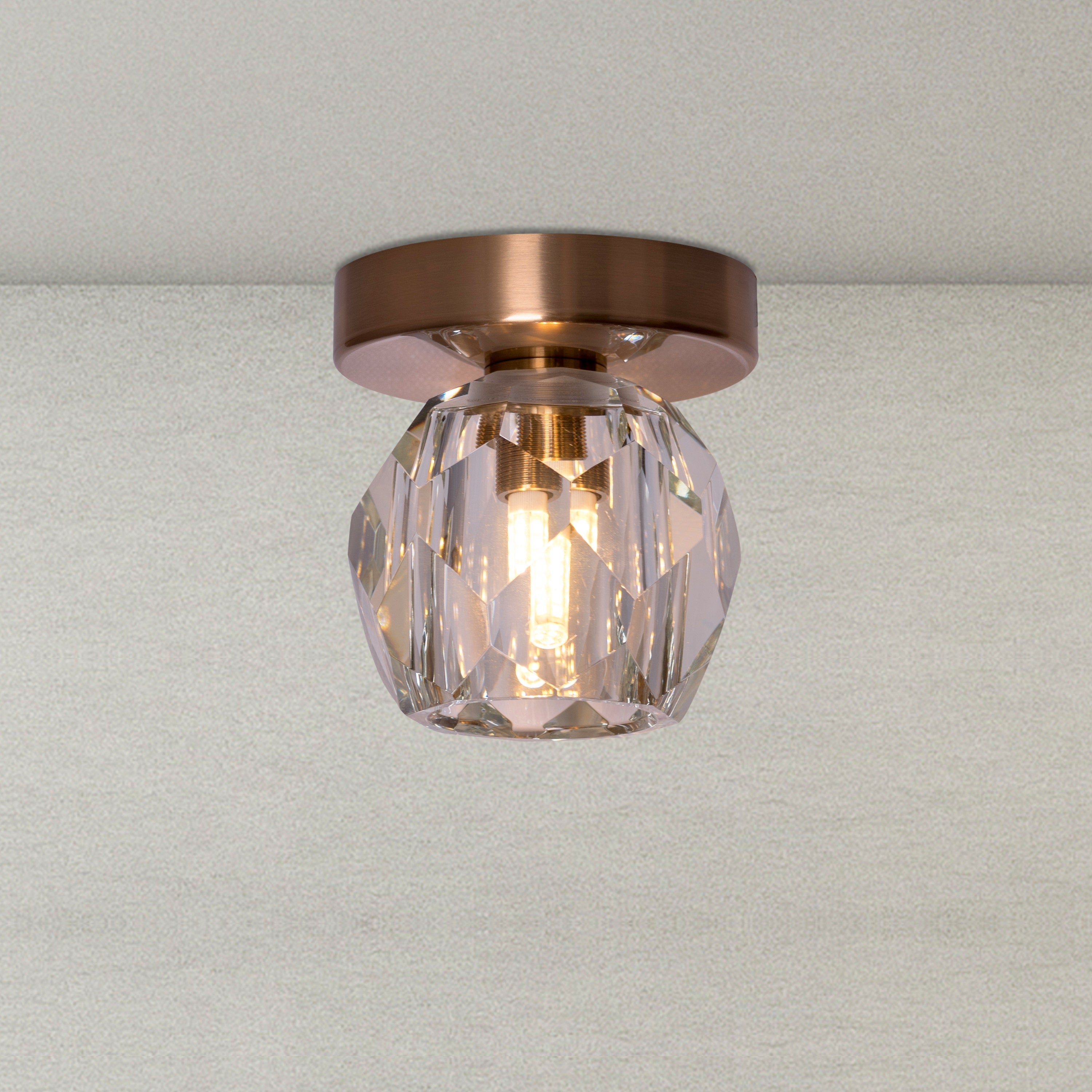 White Diamond (Gold) Ceiling Light