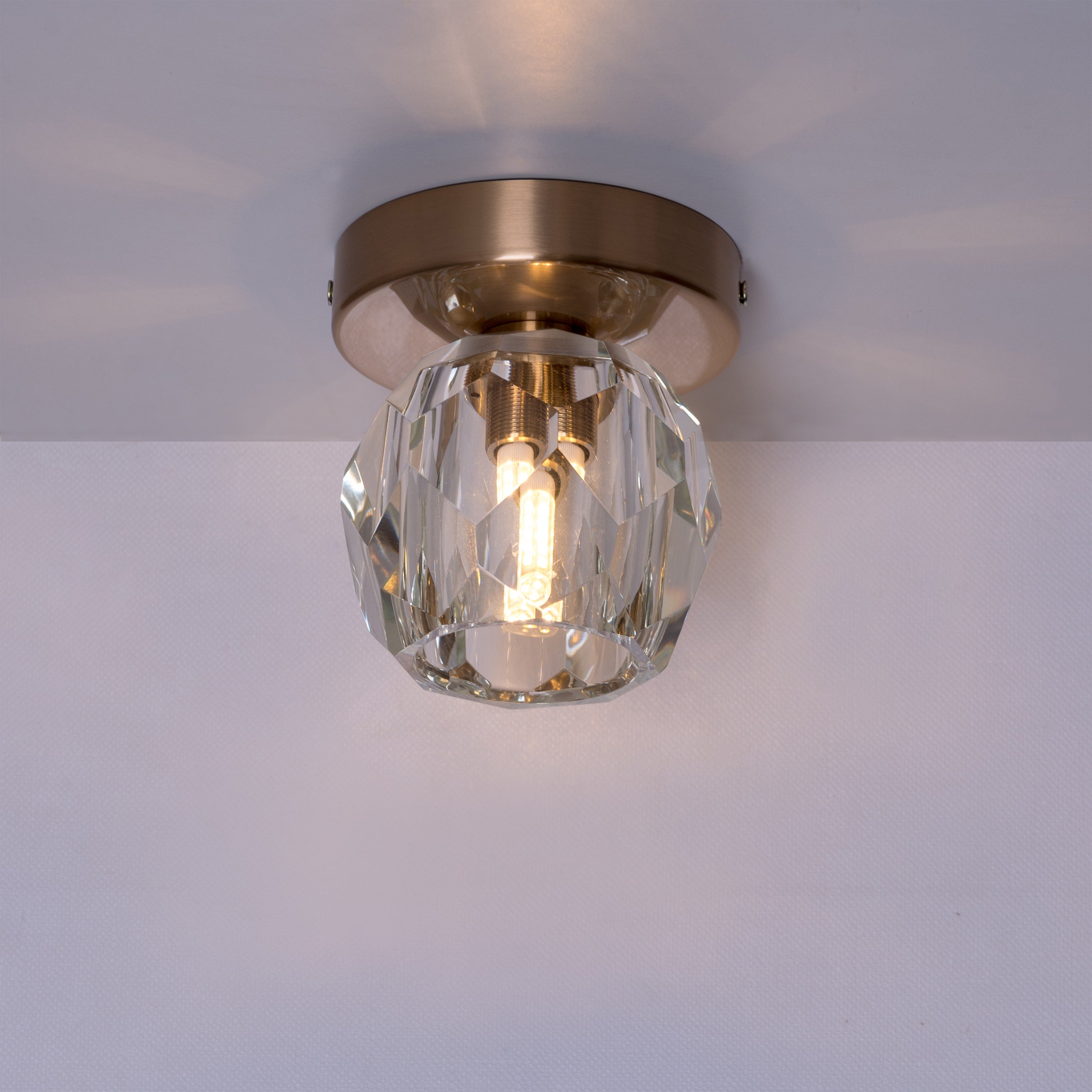 White Diamond (Gold) Ceiling Light