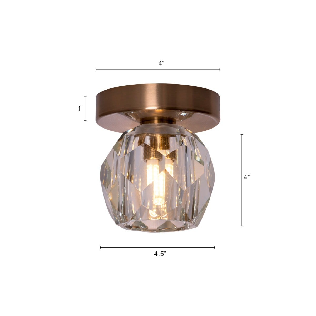 White Diamond (Gold) Ceiling Light