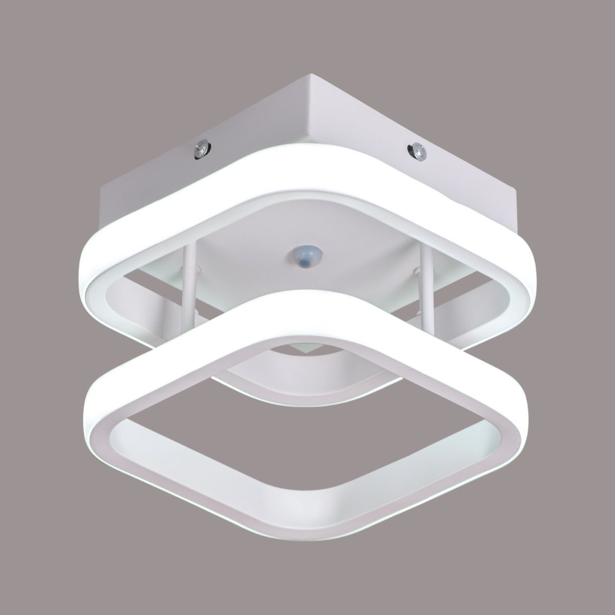 Light The Way (Square, White, 3 Color Dimmable LED with Remote Control) Ceiling Light