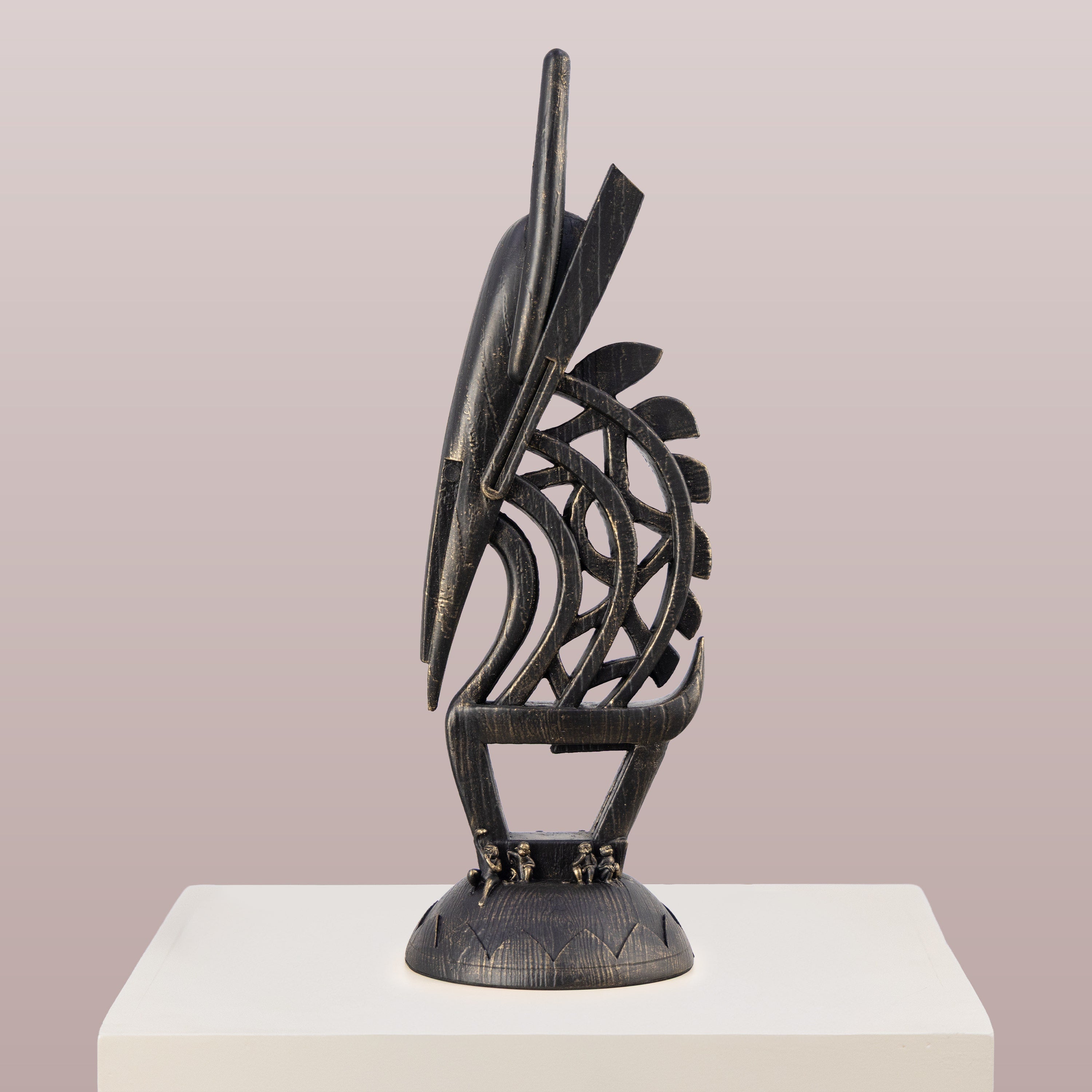 Sculpted Solace (Black) Home Decor