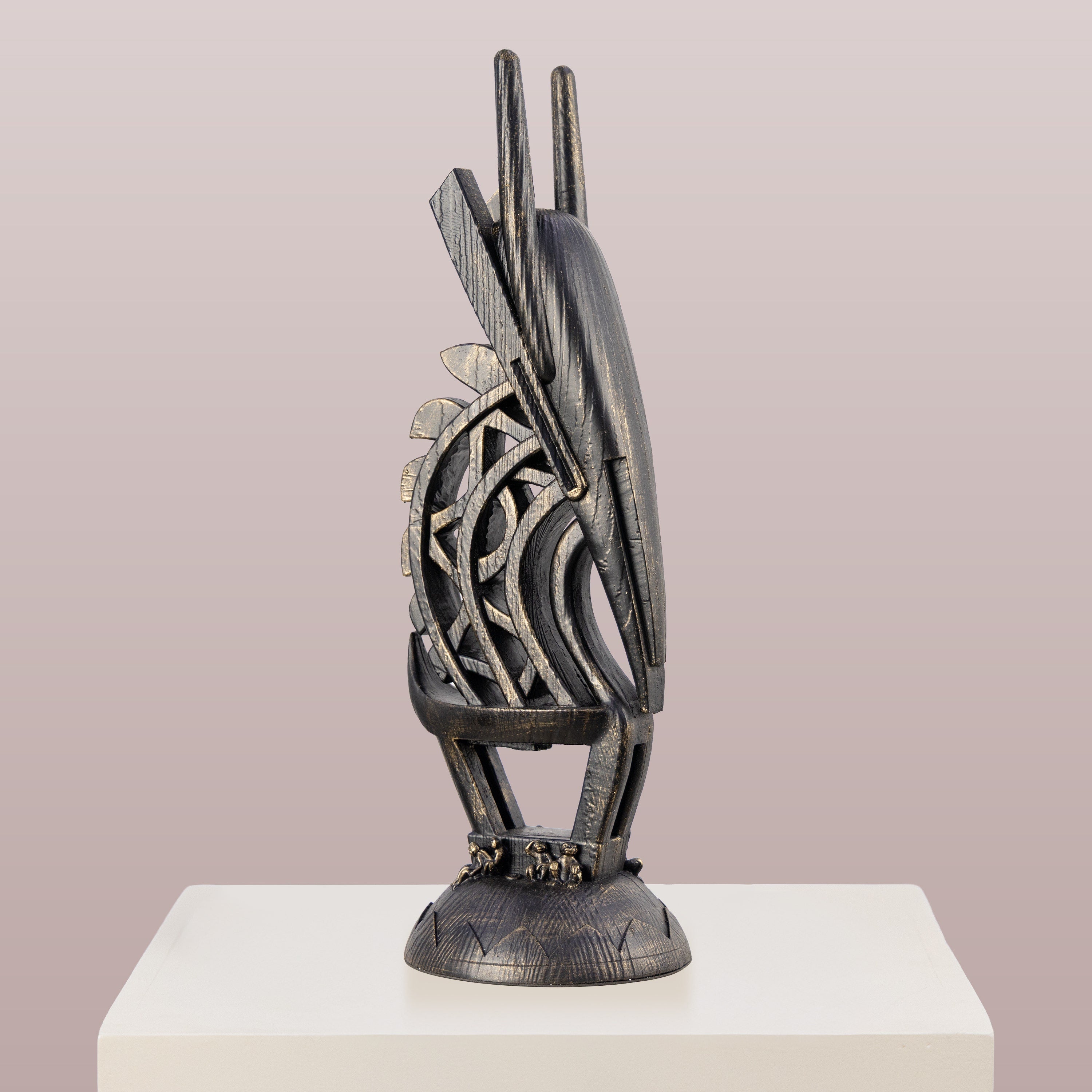 Sculpted Solace (Black) Home Decor