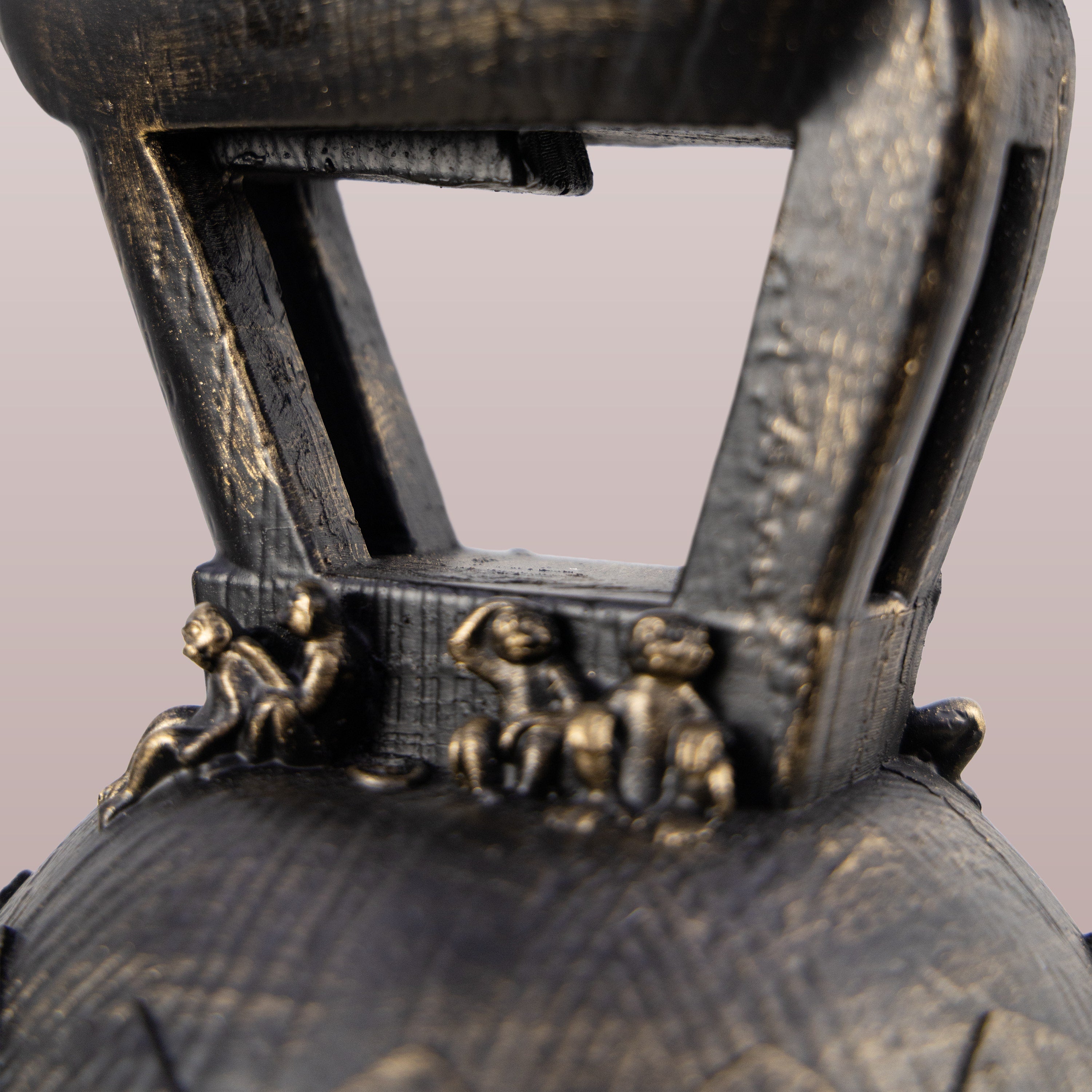 Sculpted Solace (Black) Home Decor