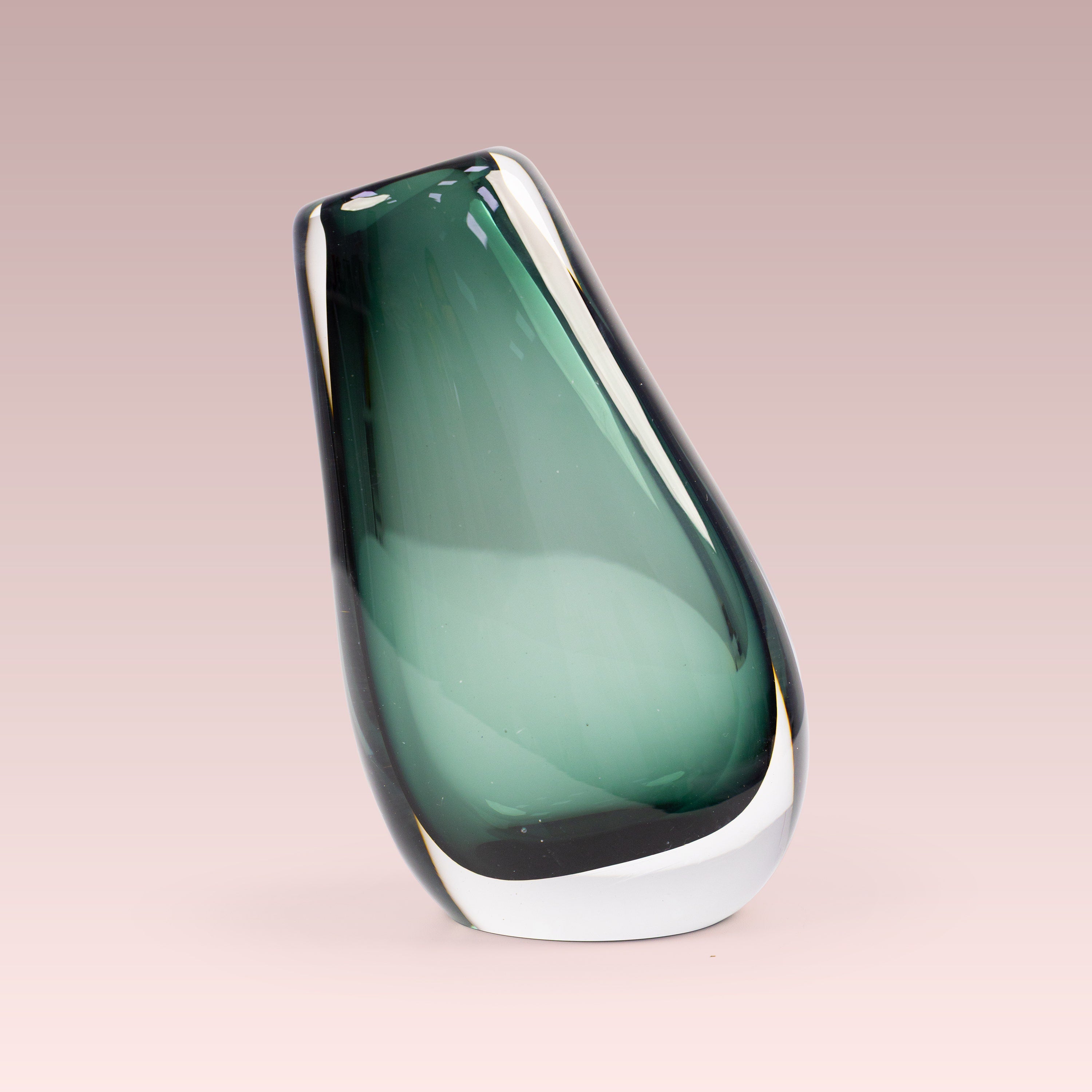 Riverdrop (Green,Large) Glass Vase