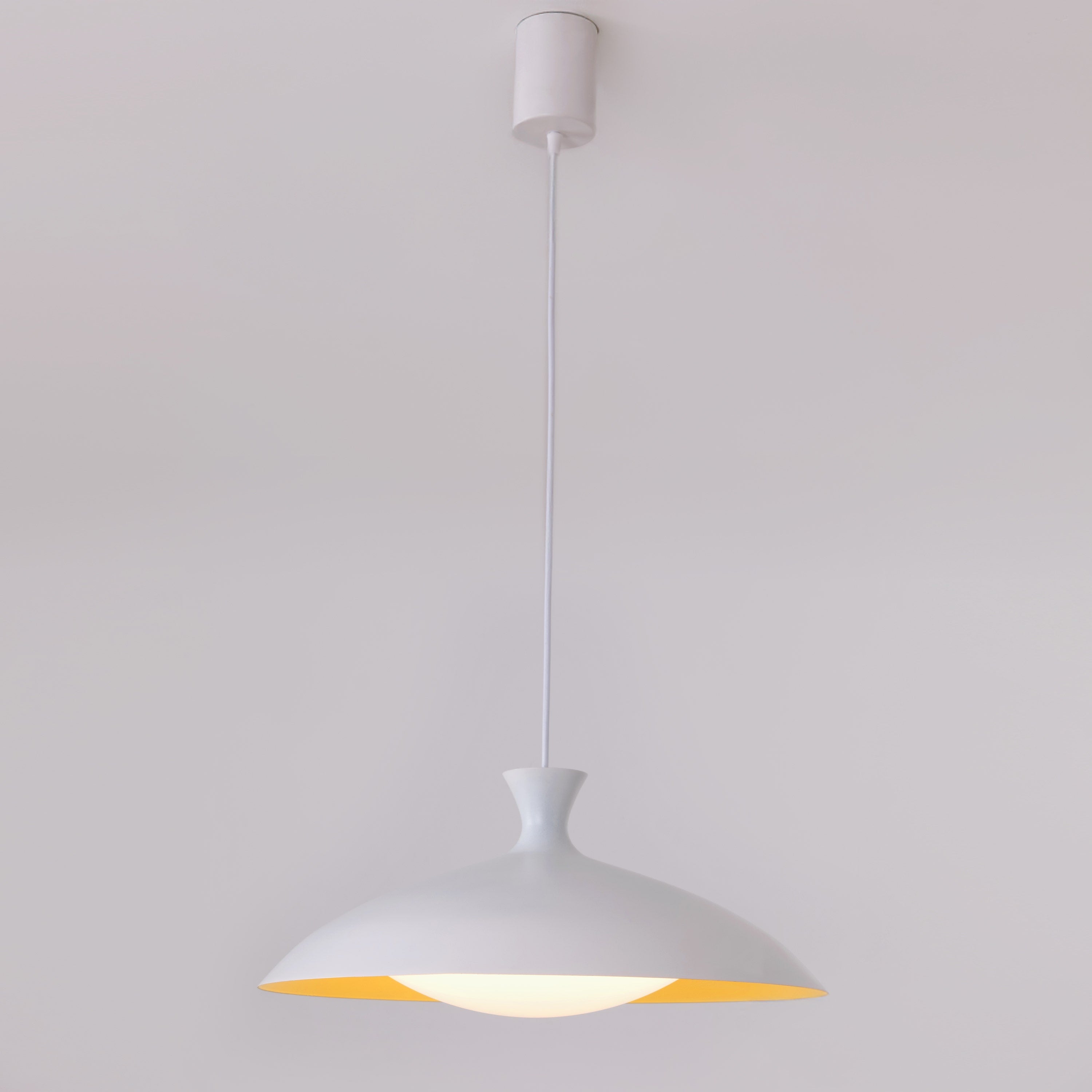Angle Island (White/Yellow) Pendant Light