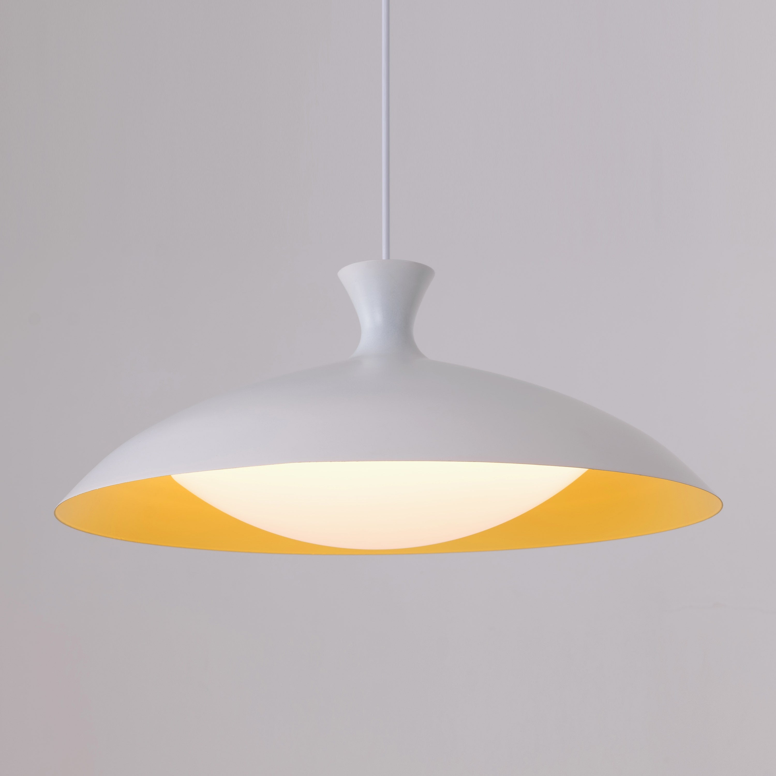 Angle Island (White/Yellow) Pendant Light