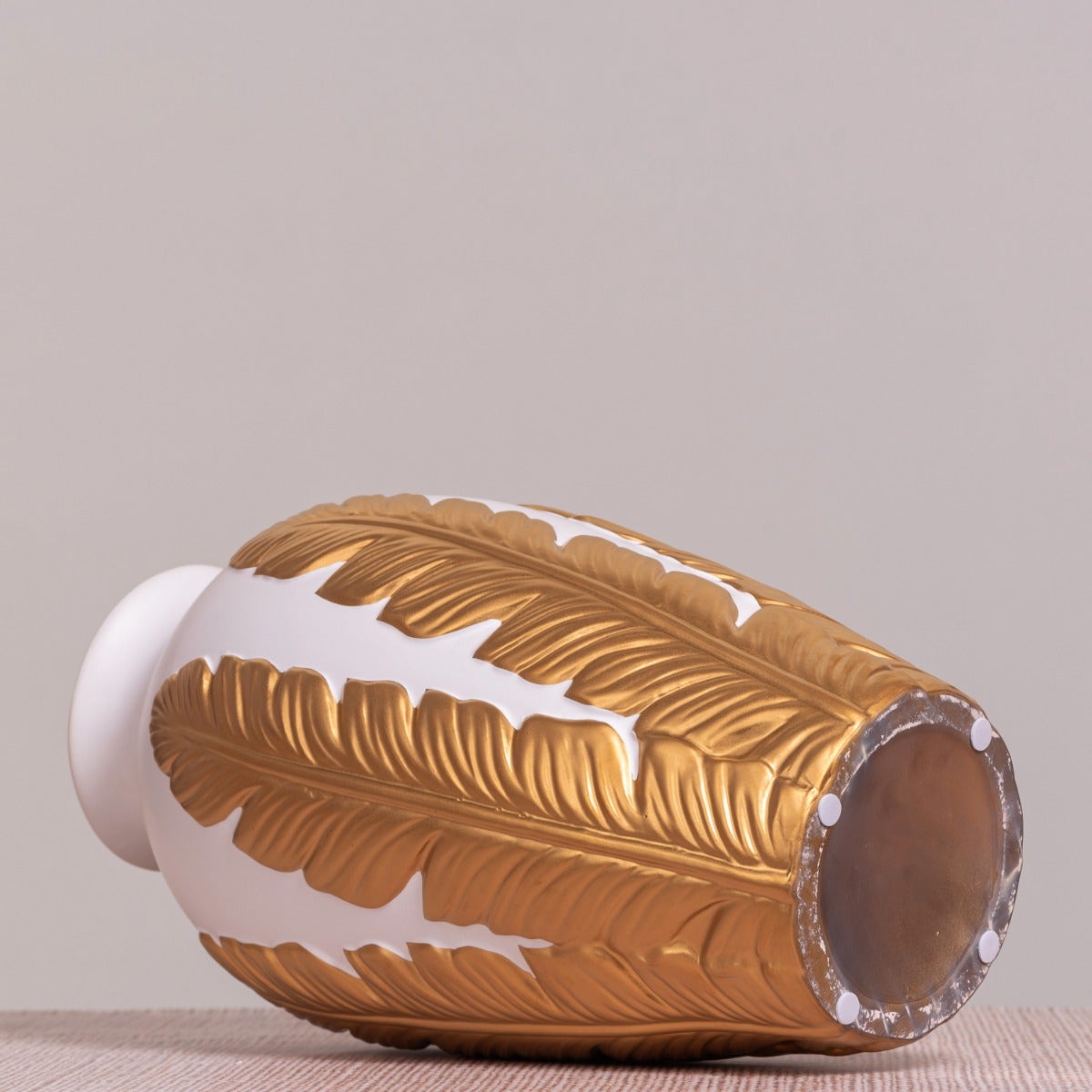 Desert Dream (Gold/ White) Ceramic Vase