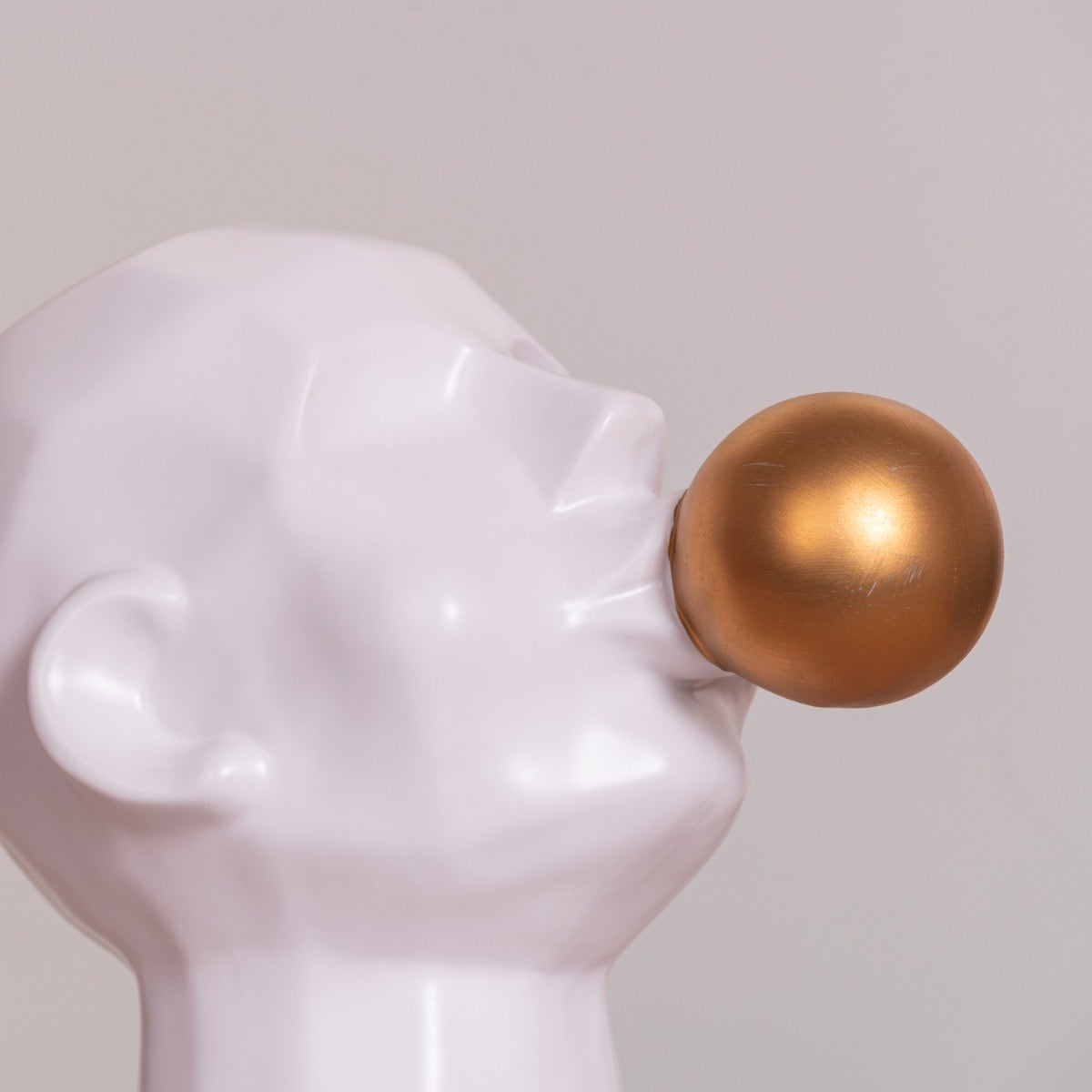 Bubble Trouble (Gold/ White) Ceramic Home Decor