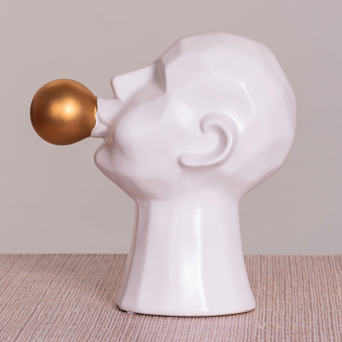 Bubble Trouble (Gold/ White) Ceramic Home Decor