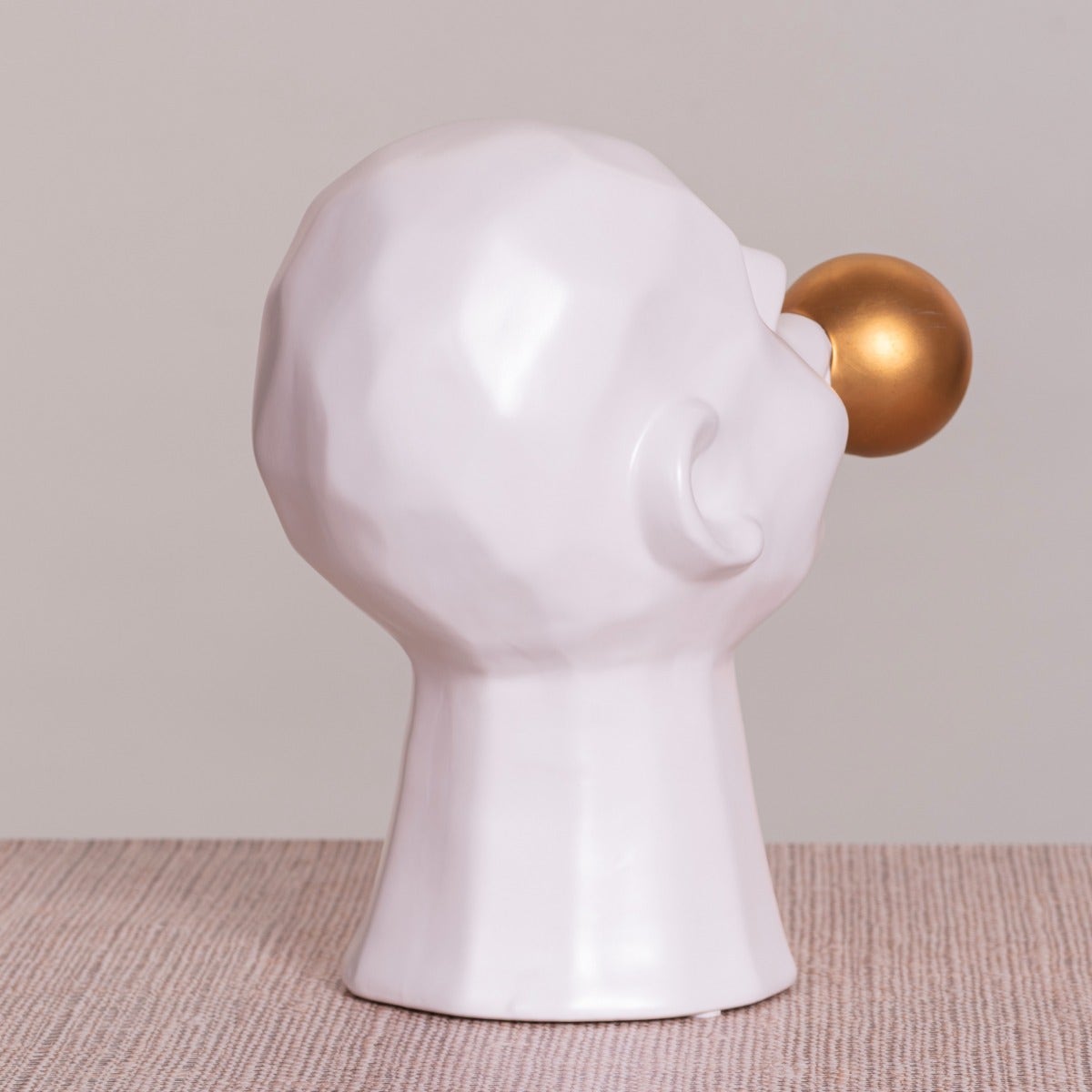 Bubble Trouble (Gold/ White) Ceramic Home Decor