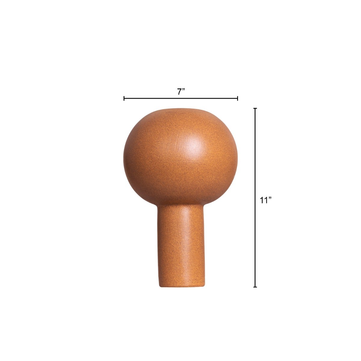 Based On (Yellow Ochre) Ceramic Vase