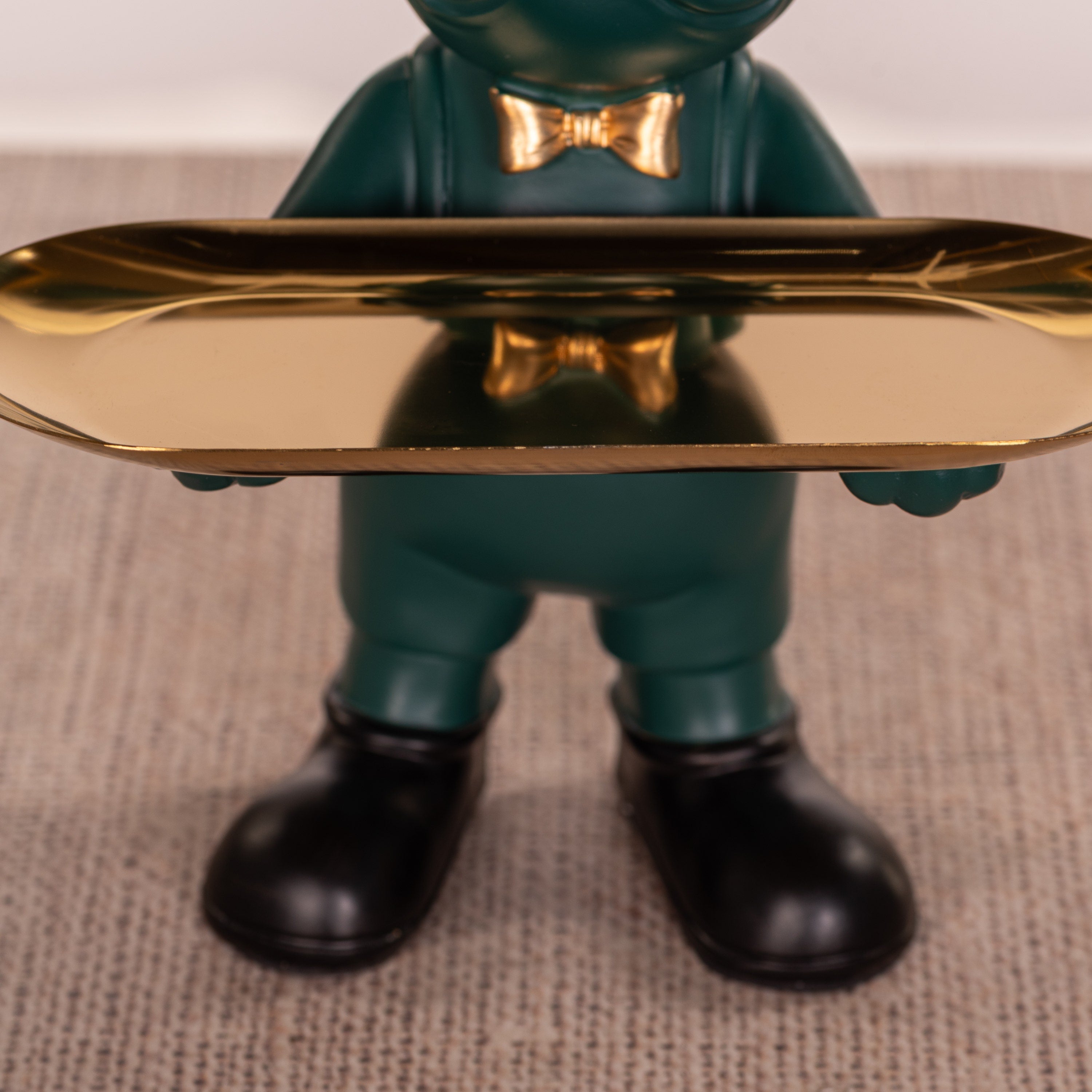 Swag Life (Green, Gold) Home Decor Tray