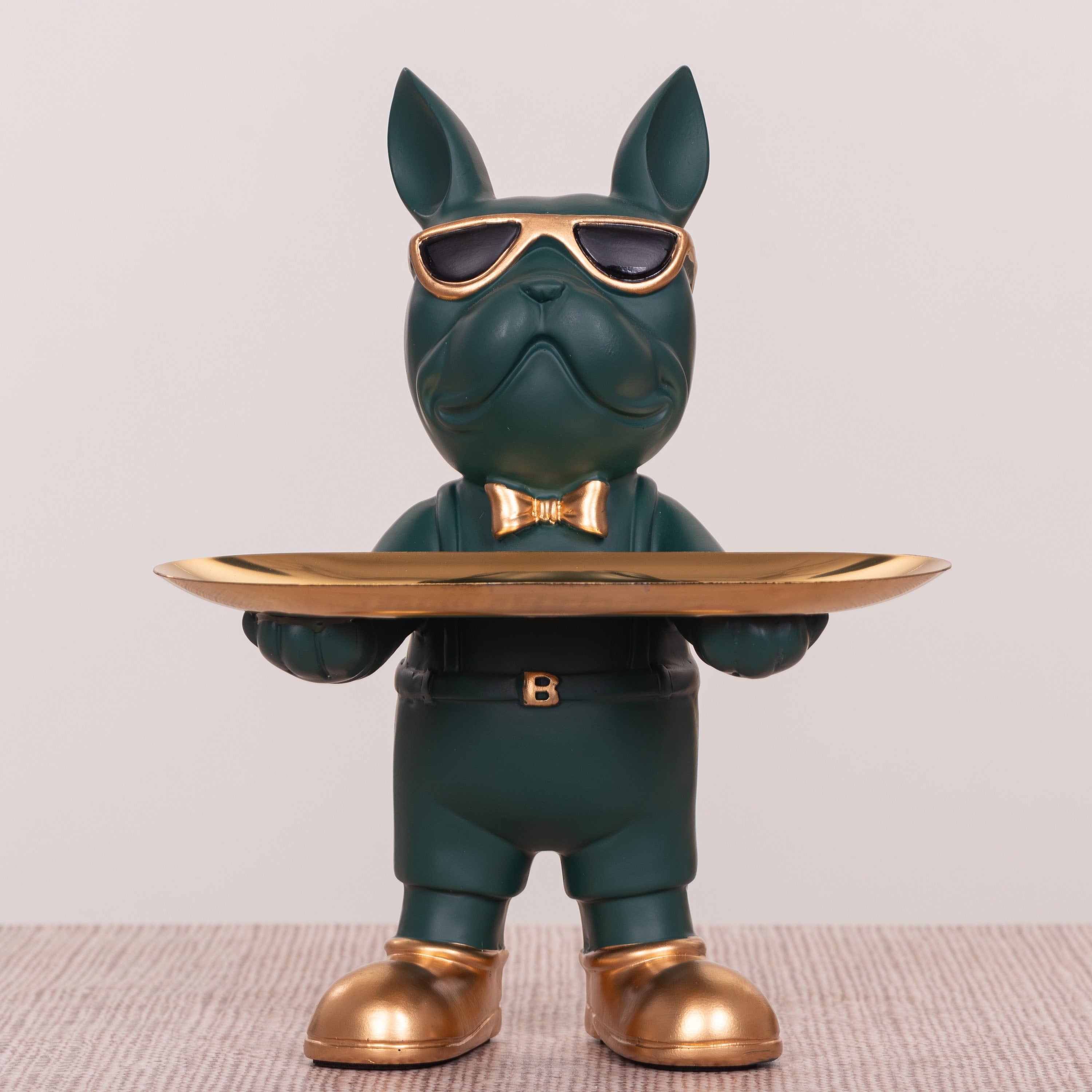 Swag Life (Green, Gold) Home Decor Tray