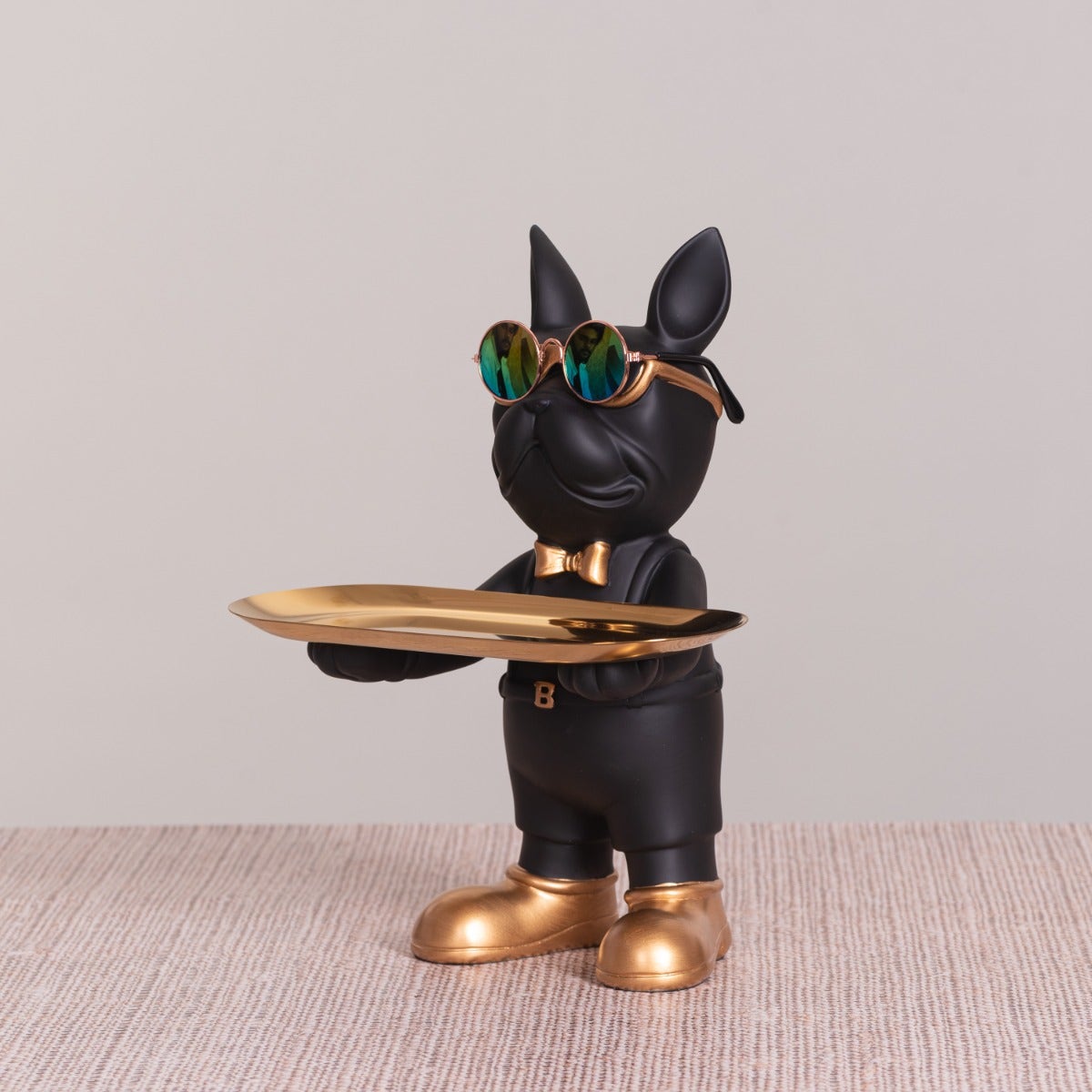 Swag Life (Black, Gold) Home Decor Tray
