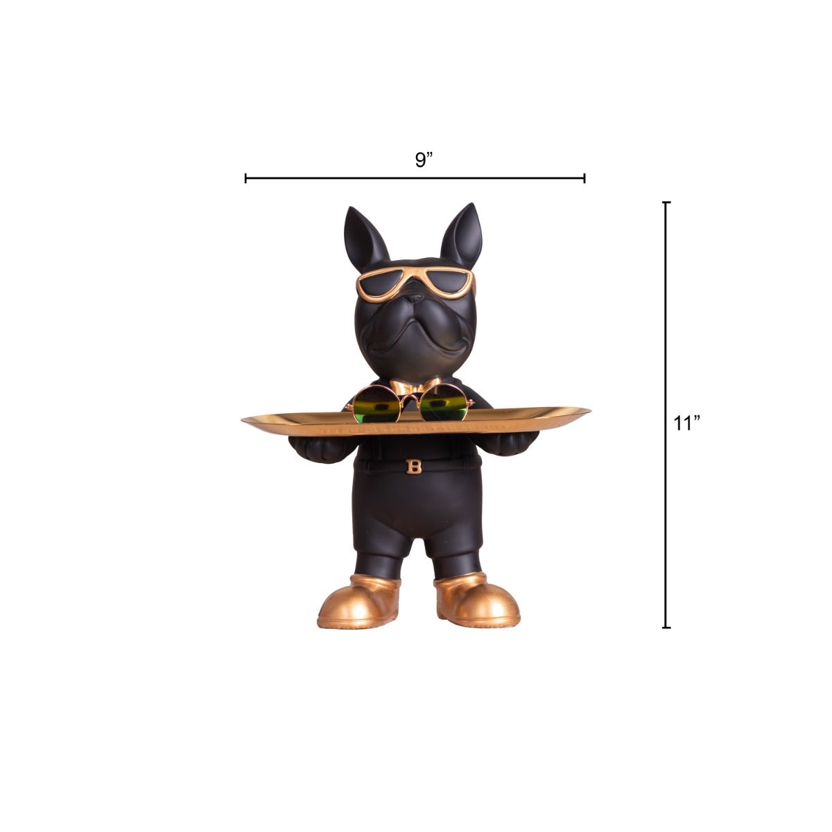 Swag Life (Black, Gold) Home Decor Tray