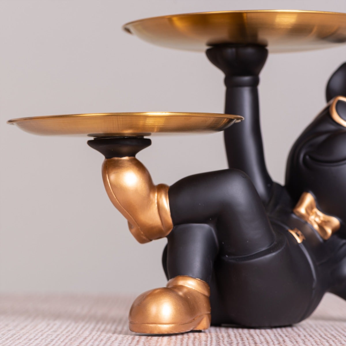 Drama Date (Black, Gold) Home Decor Tray