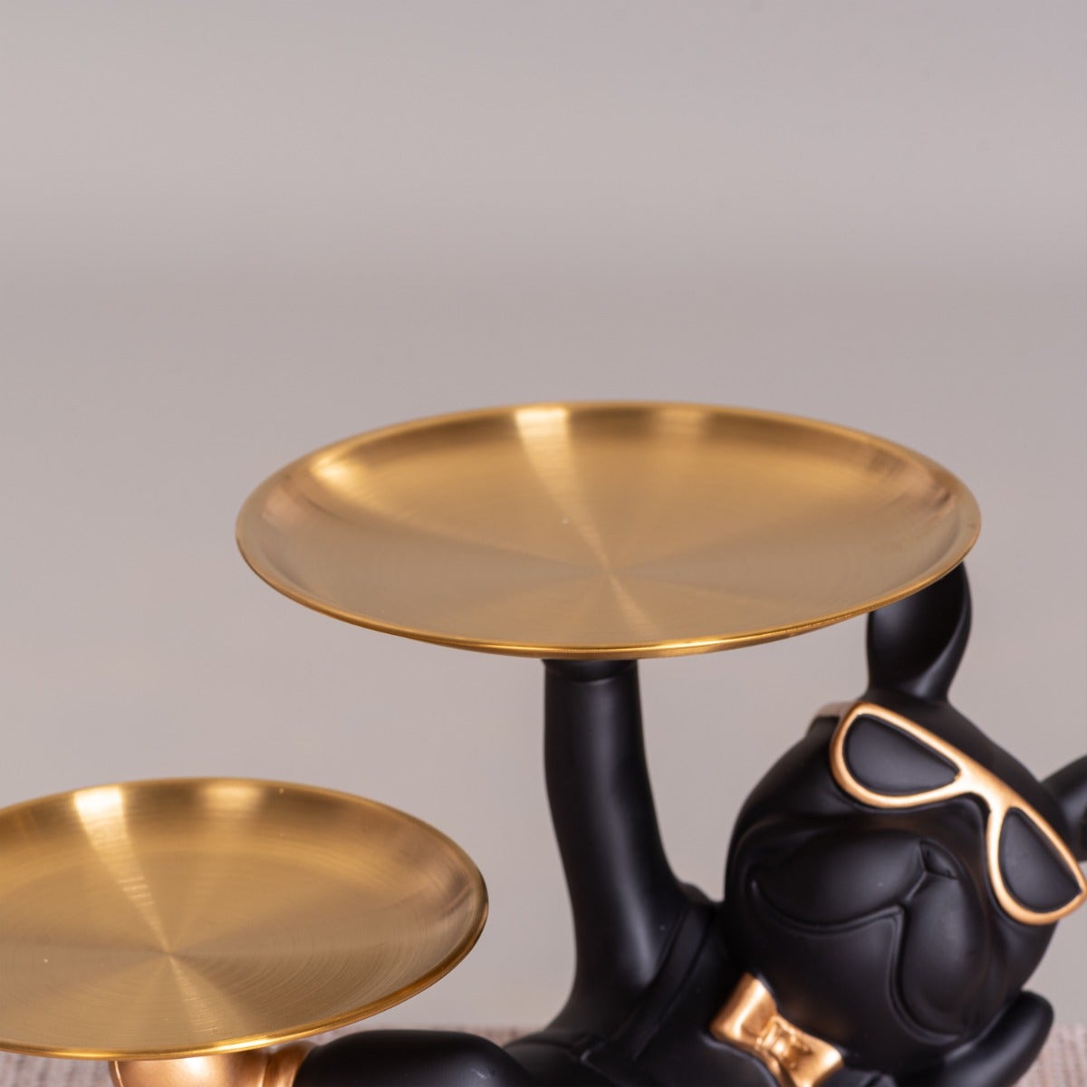 Drama Date (Black, Gold) Home Decor Tray