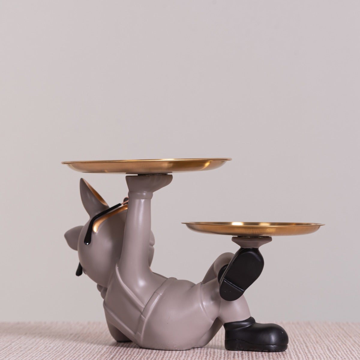 Drama Date (Grey, Gold) Home Decor Tray