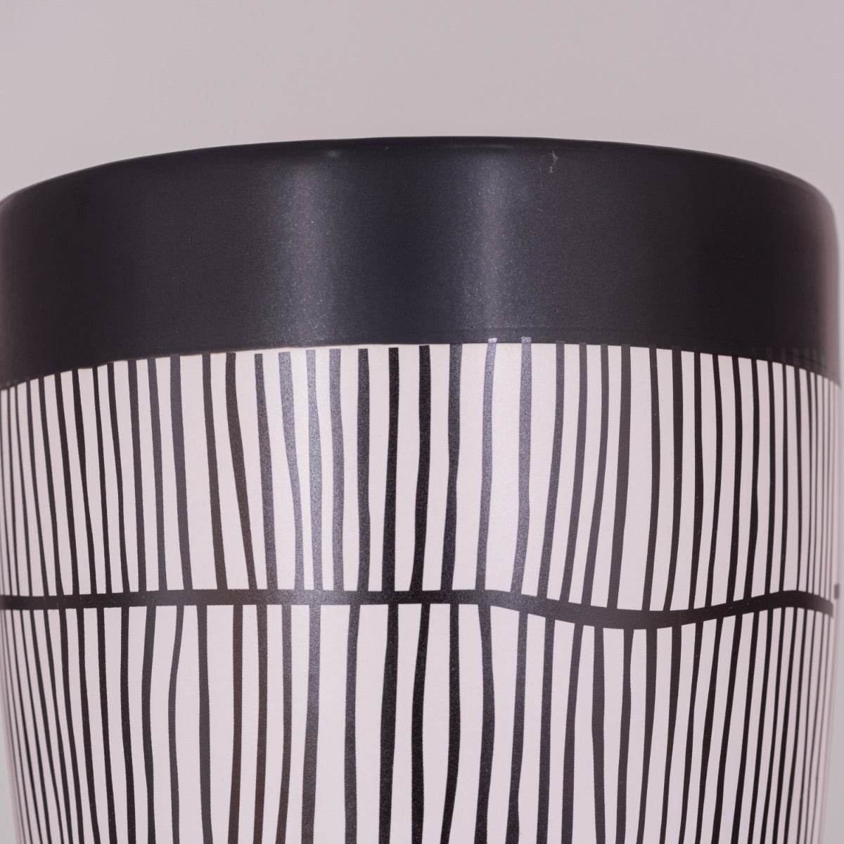 Dance On Air (Black/ White) Ceramic Vase