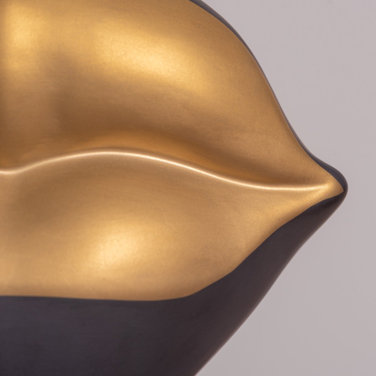 Lucky Lips (Black/ Gold) Ceramic Home Decor