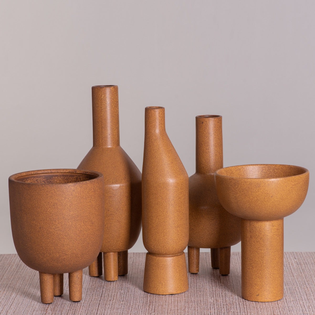 Terra Cotta Glow (Yellow) Ceramic Vase