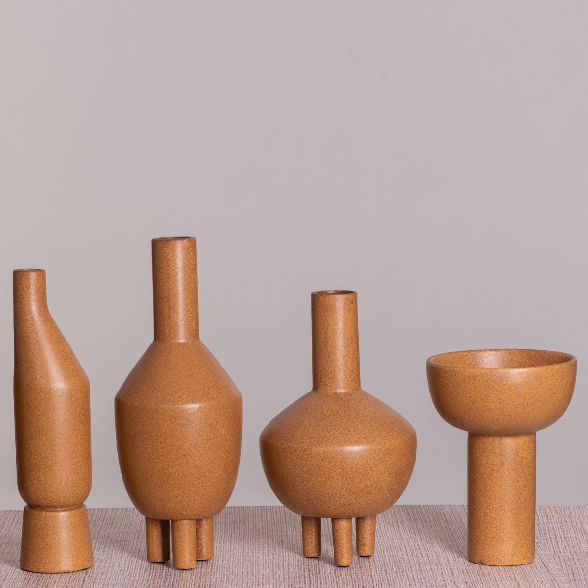 Terra Cotta Glow (Yellow) Ceramic Vase