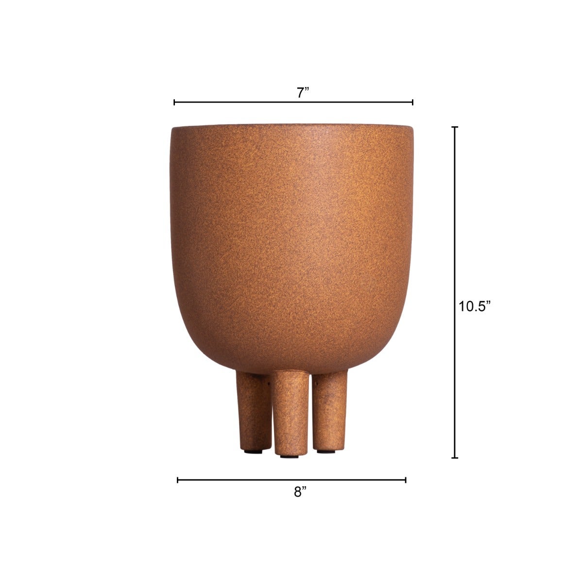 Terra Cotta Glow (Yellow) Ceramic Vase