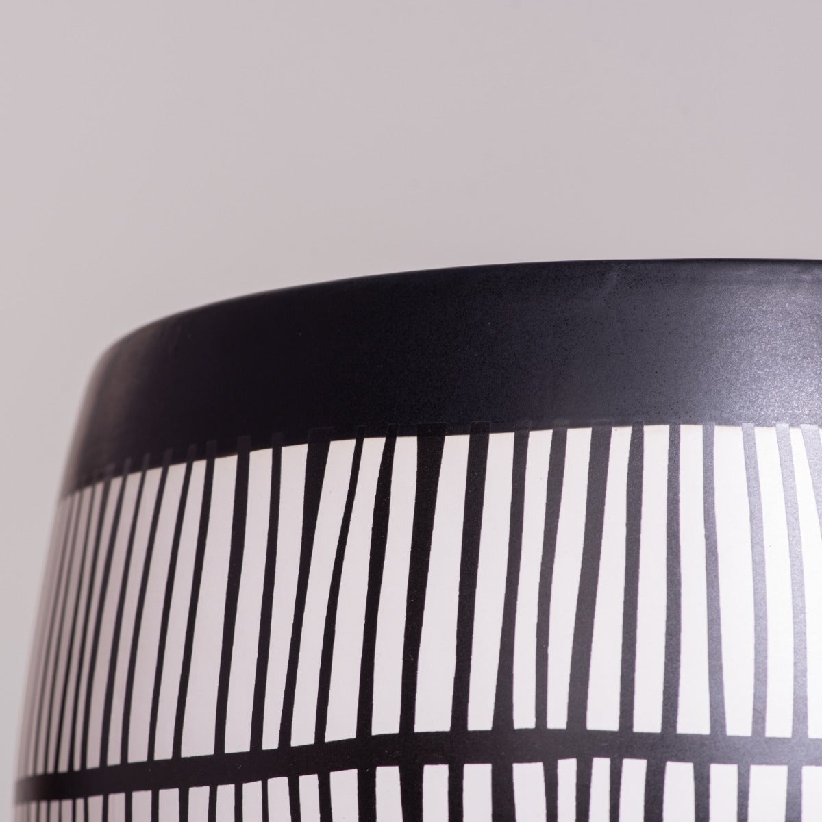 Simple Touch (Black/ White) Ceramic Vase