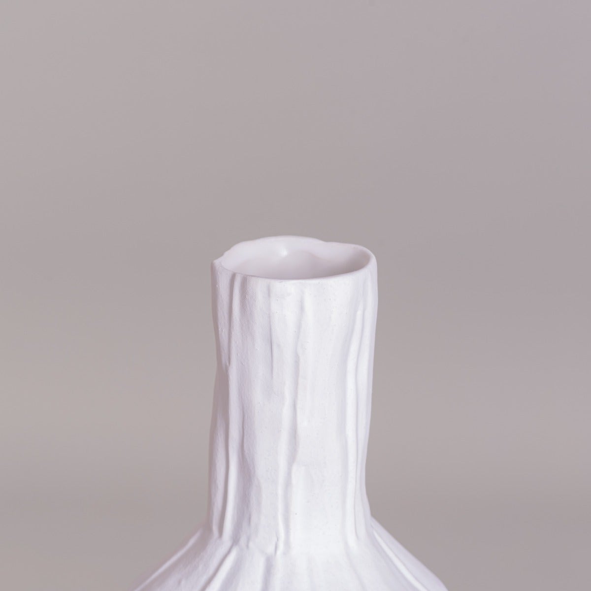 Standing Tall (Black/ White) Ceramic Vase