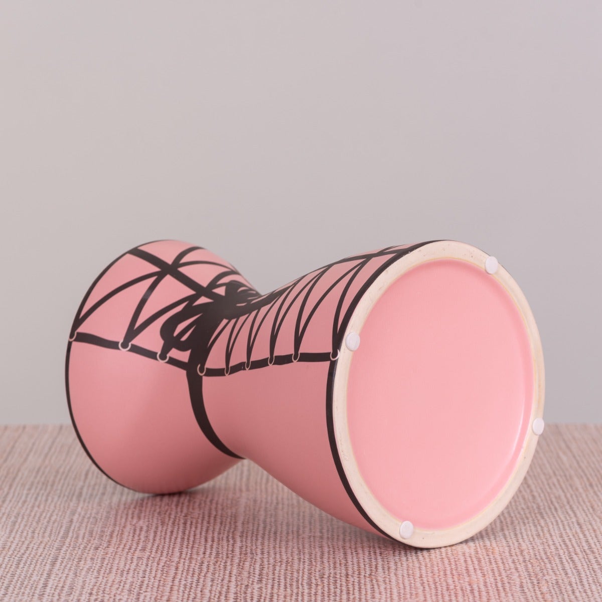 Tie Me Pretty (Black/ Pink) Ceramic Vase
