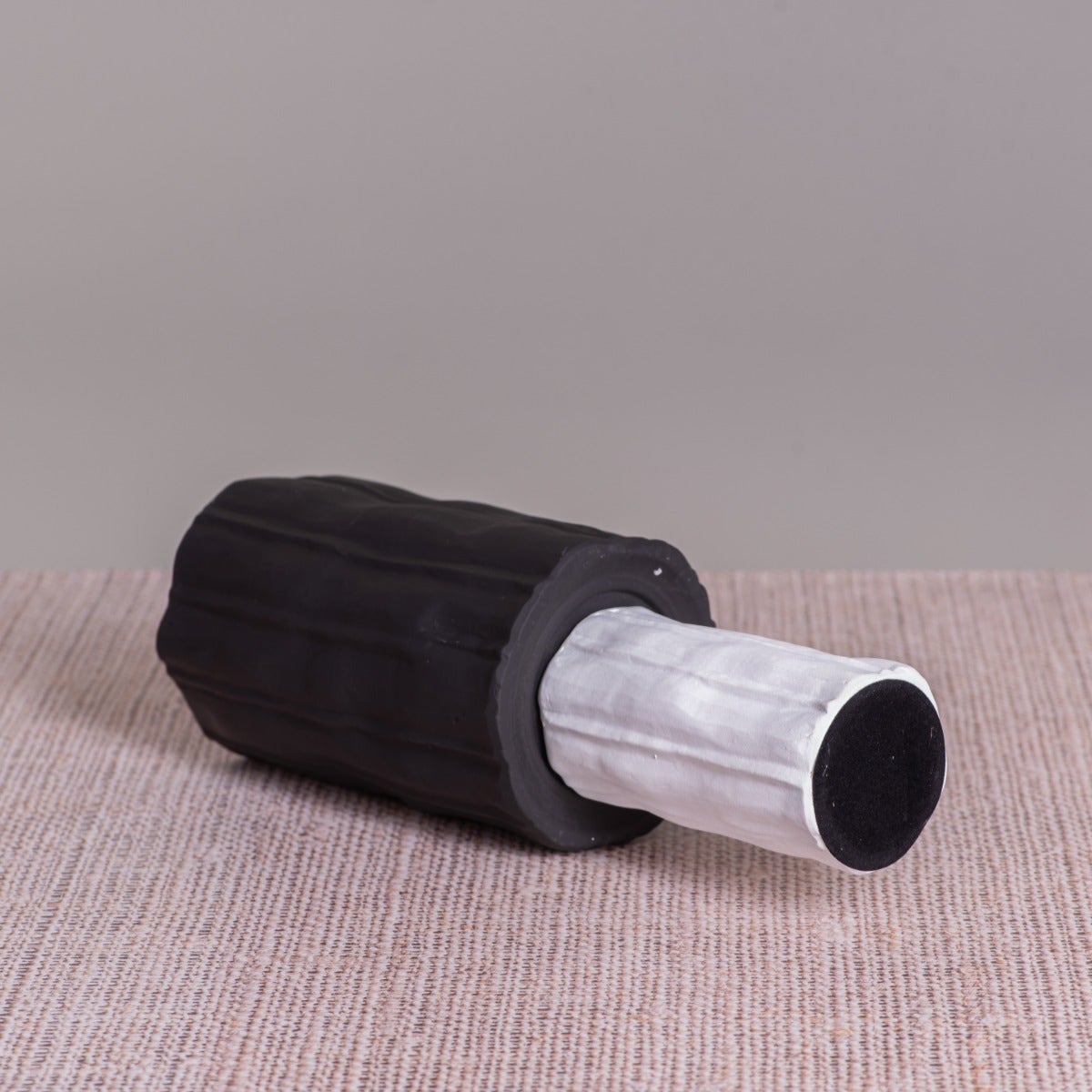 Shipwrecked (White/Black) Ceramic Vase