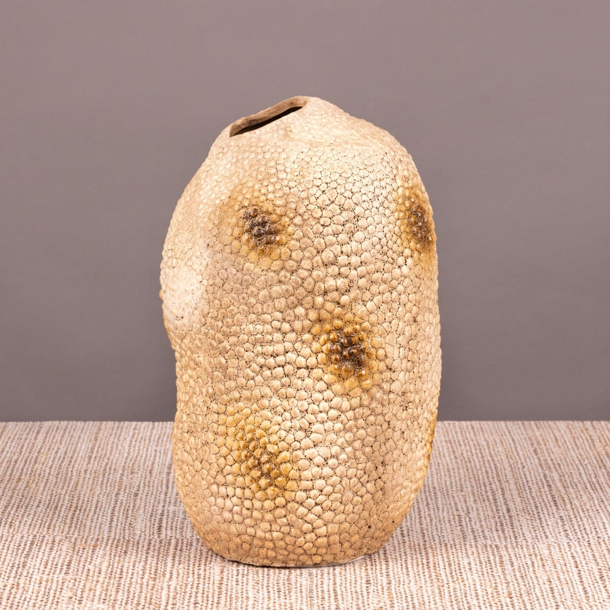 Coral Deep (Small, Brown) Ceramic Vase