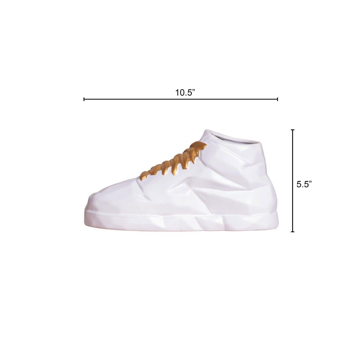 Practice Makes Perfect (White, Gold) Ceramic Home Decor