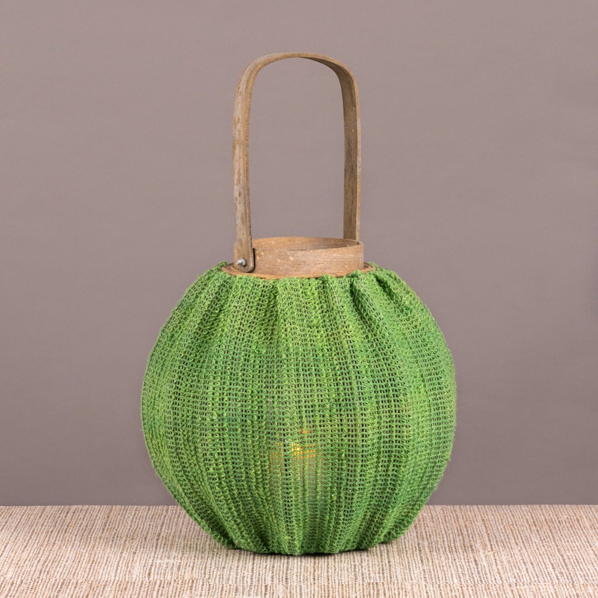 Very Vert (Green) Wooden Lanterns (Set of 2)