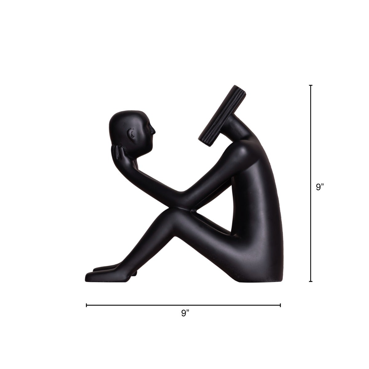 Read To Me (Black ) Resin Home Decor